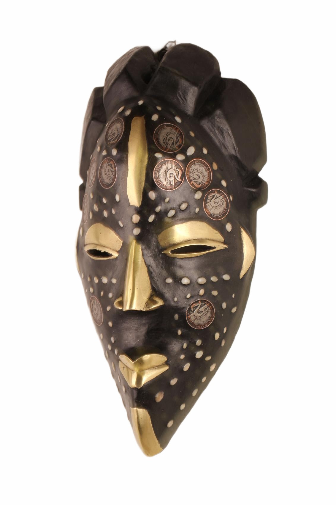 Punu Tribe Coin or Penny Masks ~12.6" Tall (New 2026) - Masks