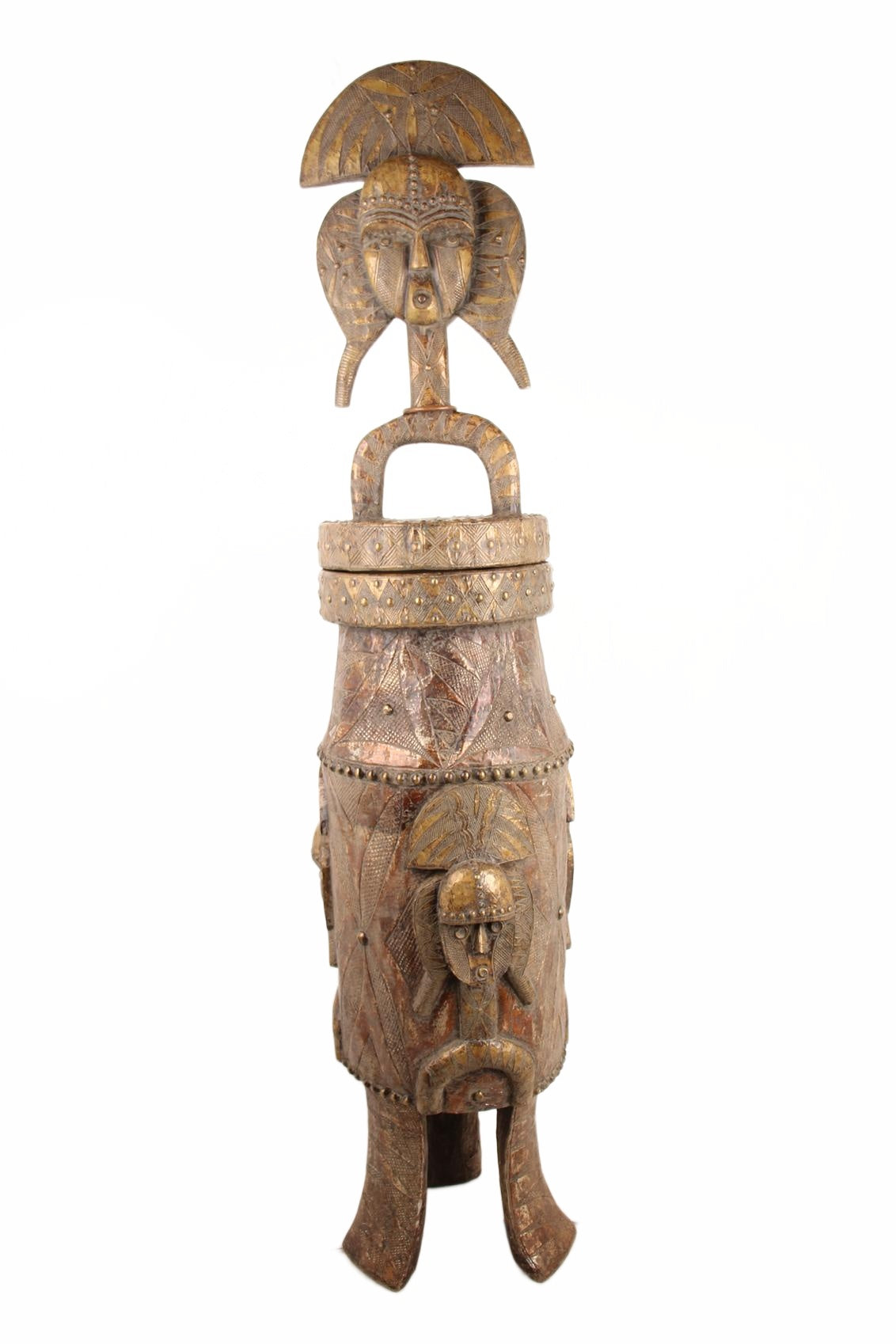 Bakota Tribe Pot ~68.9" Tall (New 2026) - Sculpture & Statuary