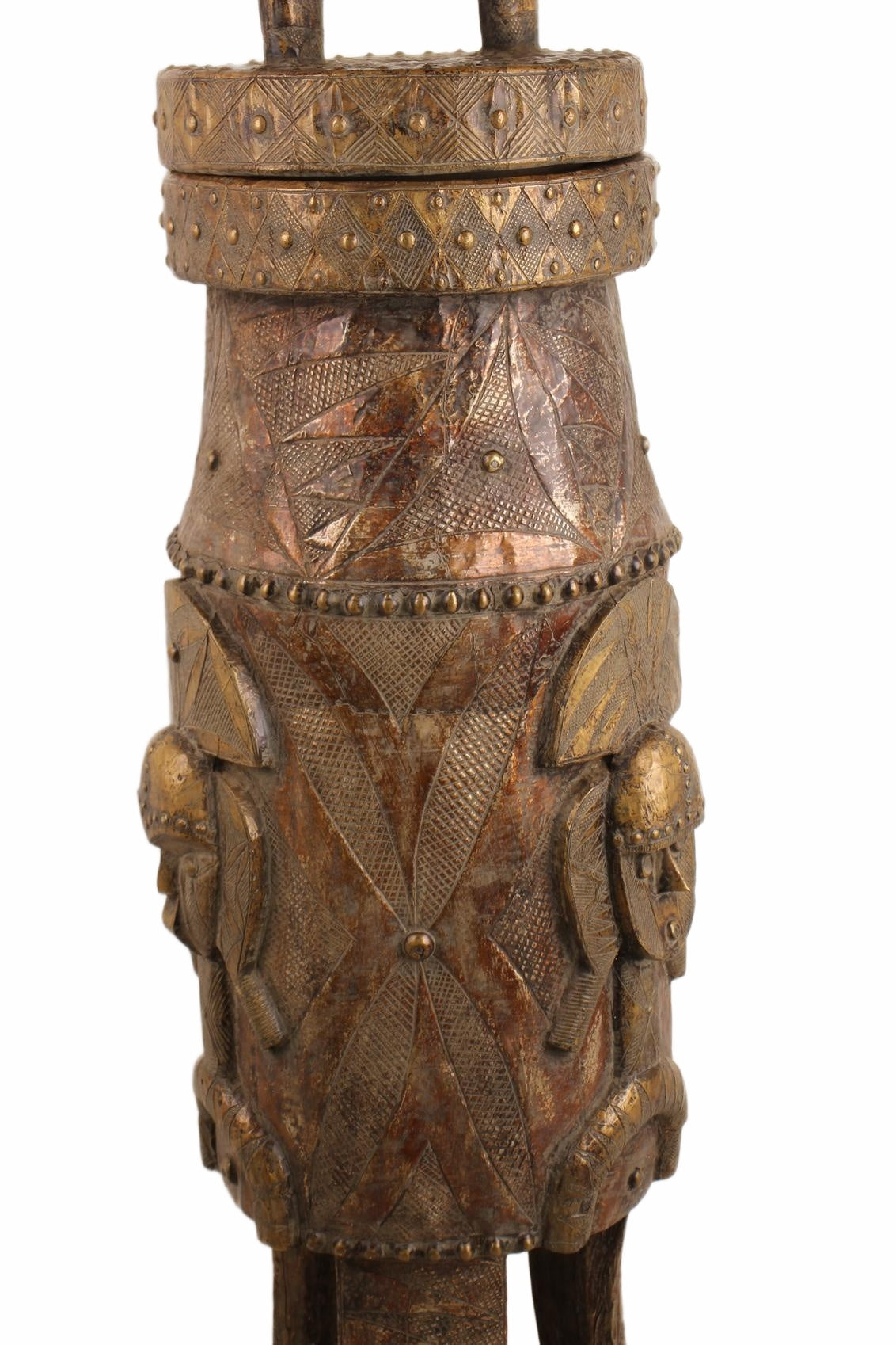 Bakota Tribe Pot ~68.9" Tall (New 2026) - Sculpture & Statuary