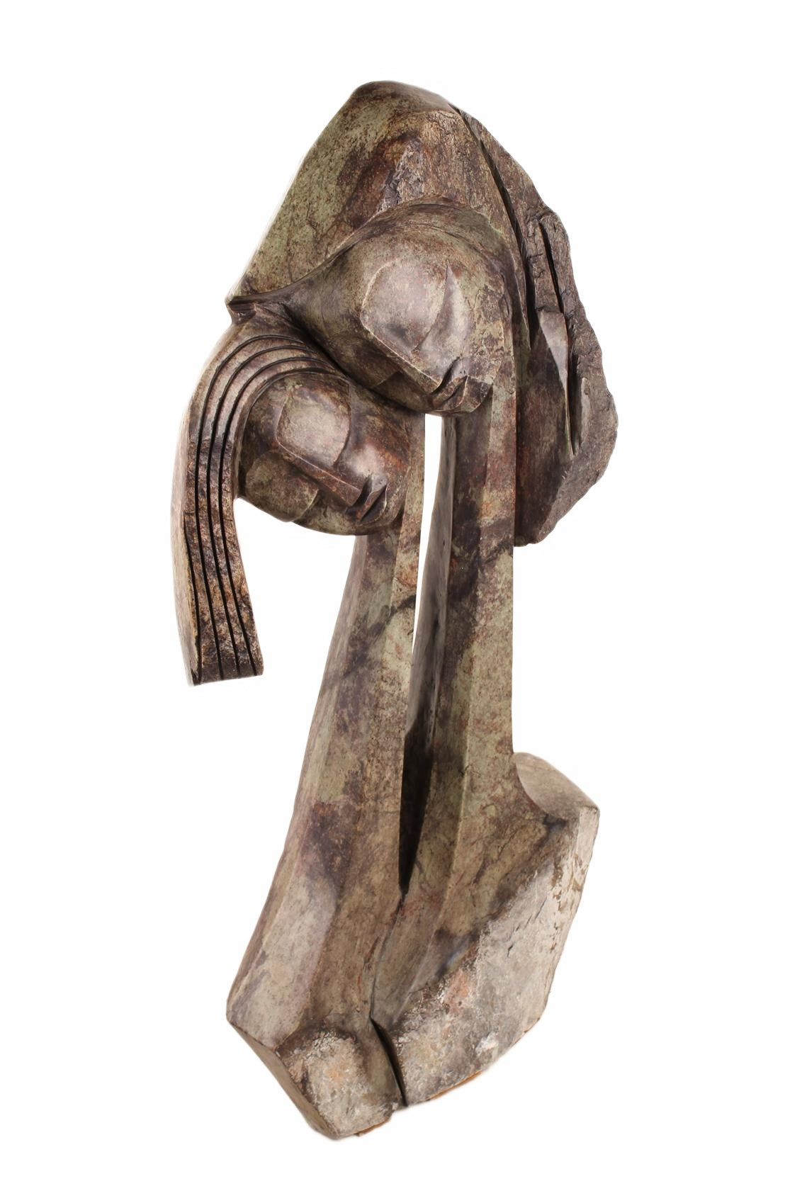 Shona Tribe Rapoko Sisters ~46.5" Tall (New 2026) - Sculpture & Statuary
