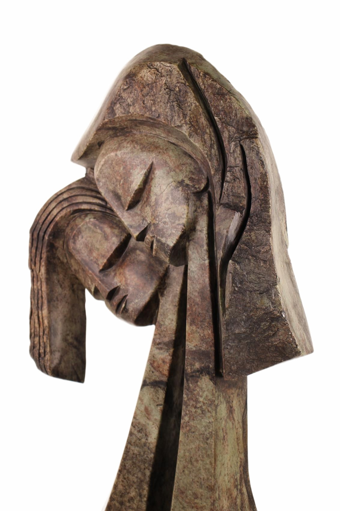 Shona Tribe Rapoko Sisters ~46.5" Tall (New 2026) - Sculpture & Statuary
