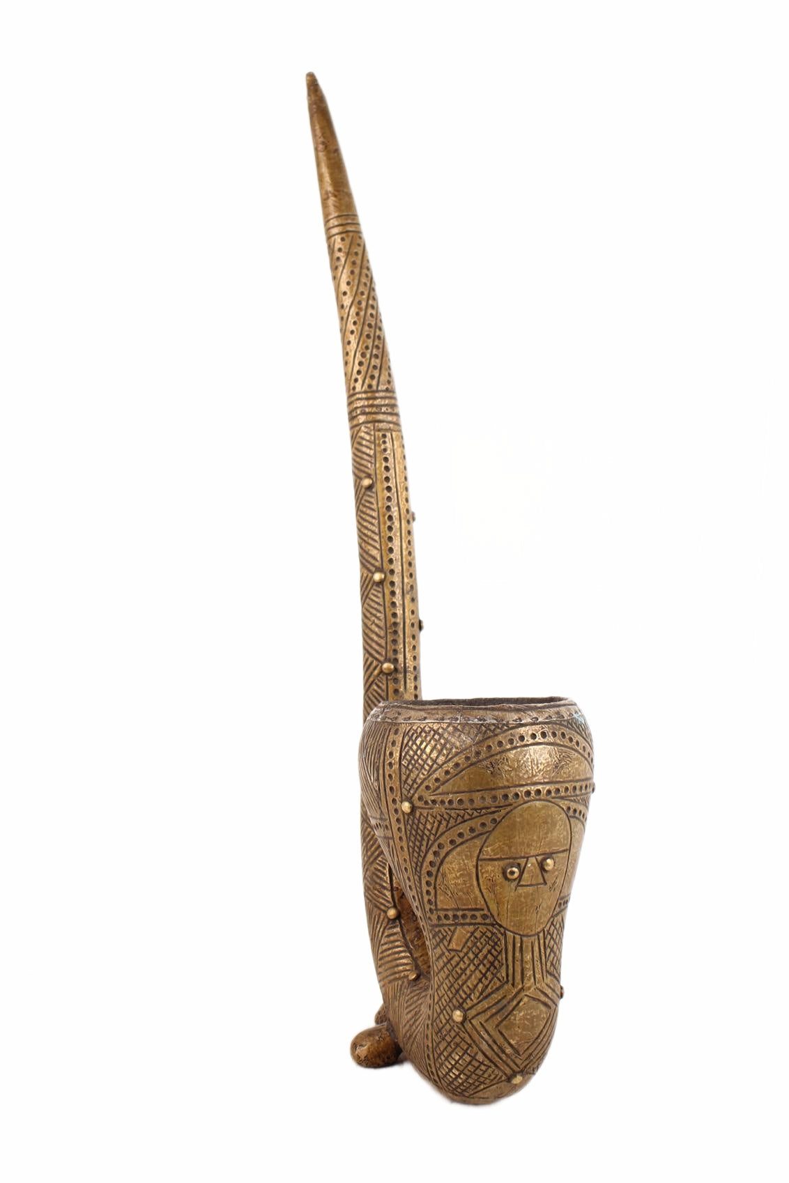 Bakota Tribe Reliquary Wooden Figure ~19.7" Tall (New 2026) - Sculpture & Statuary