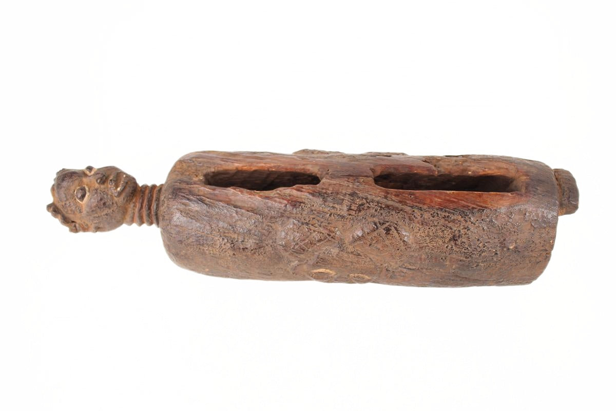Basonge/Songye Tribe Basongye/Songye Tribe Log Drums ~37.4" Tall (New 2026) - Sculpture & Statuary