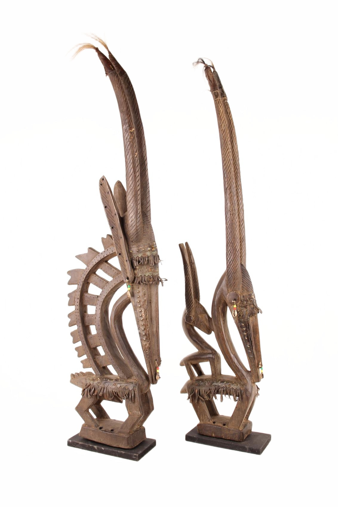 Bambara (Bamana) Tribe Chi Wara Figurine ~41.7" Tall (New 2026) - Sculpture & Statuary