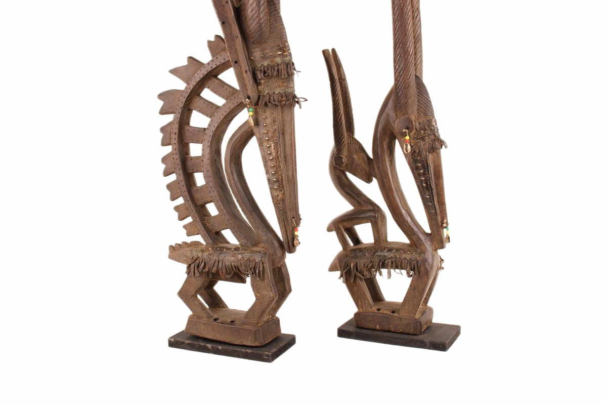 Bambara (Bamana) Tribe Chi Wara Figurine ~41.7" Tall (New 2026) - Sculpture & Statuary