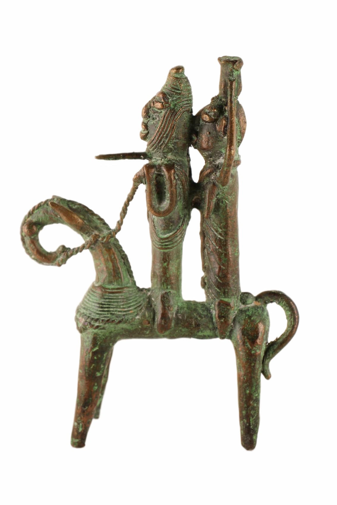 Sao/Kotoko Tribe Bronze Horsemen ~9.8" Tall (New 2026) - Sculpture & Statuary