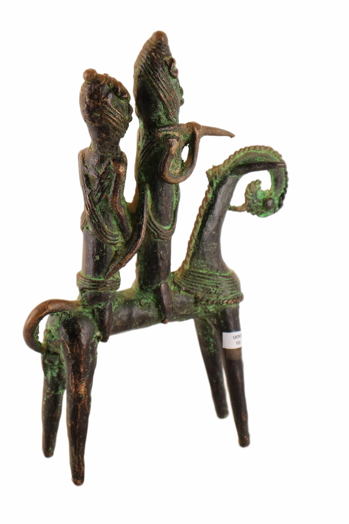 Sao/Kotoko Tribe Bronze Horsemen ~9.8" Tall (New 2026) - Sculpture & Statuary