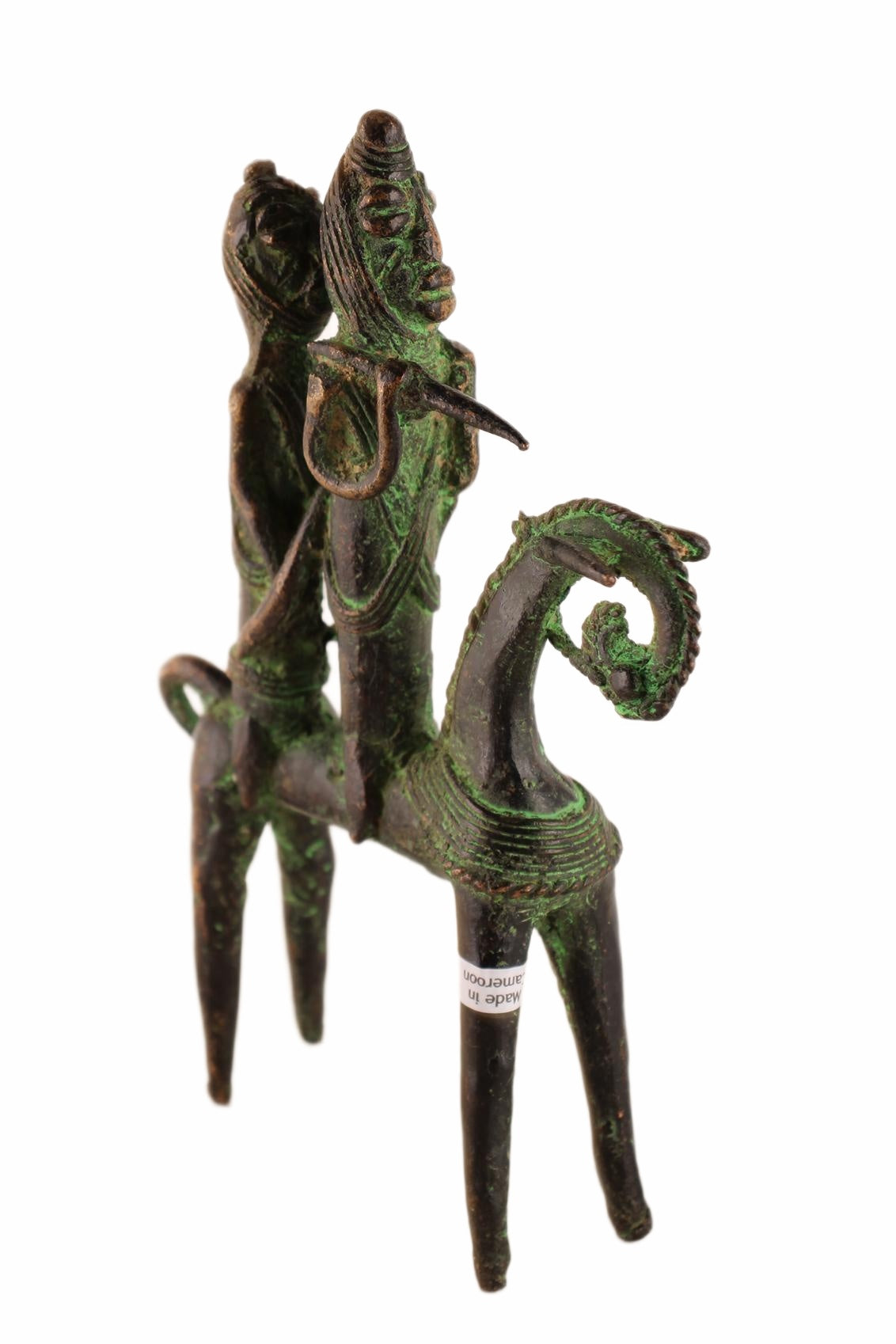 Sao/Kotoko Tribe Bronze Horsemen ~9.8" Tall (New 2026) - Sculpture & Statuary
