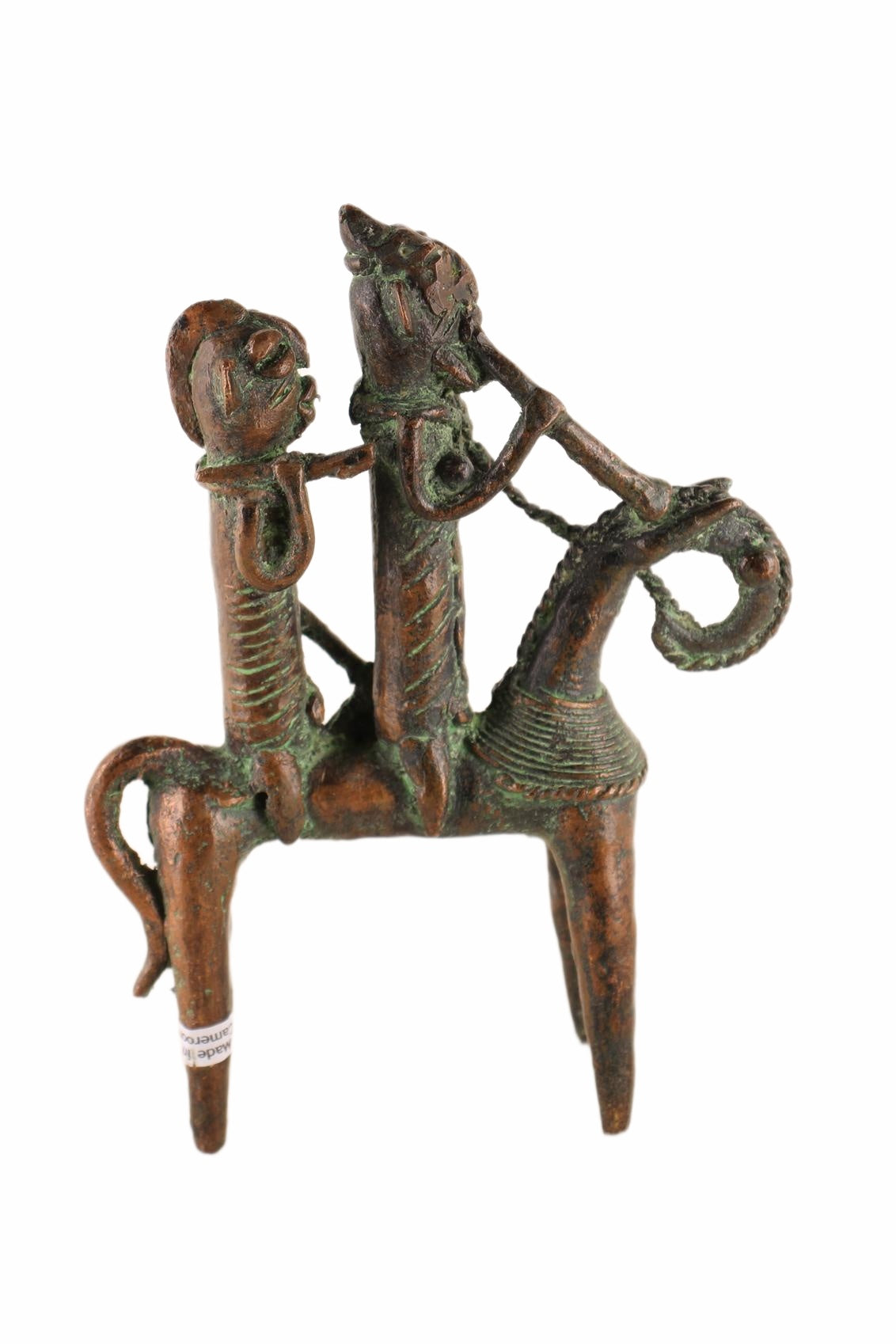 Sao/Kotoko Tribe Bronze Horsemen ~9.8" Tall (New 2026) - Sculpture & Statuary