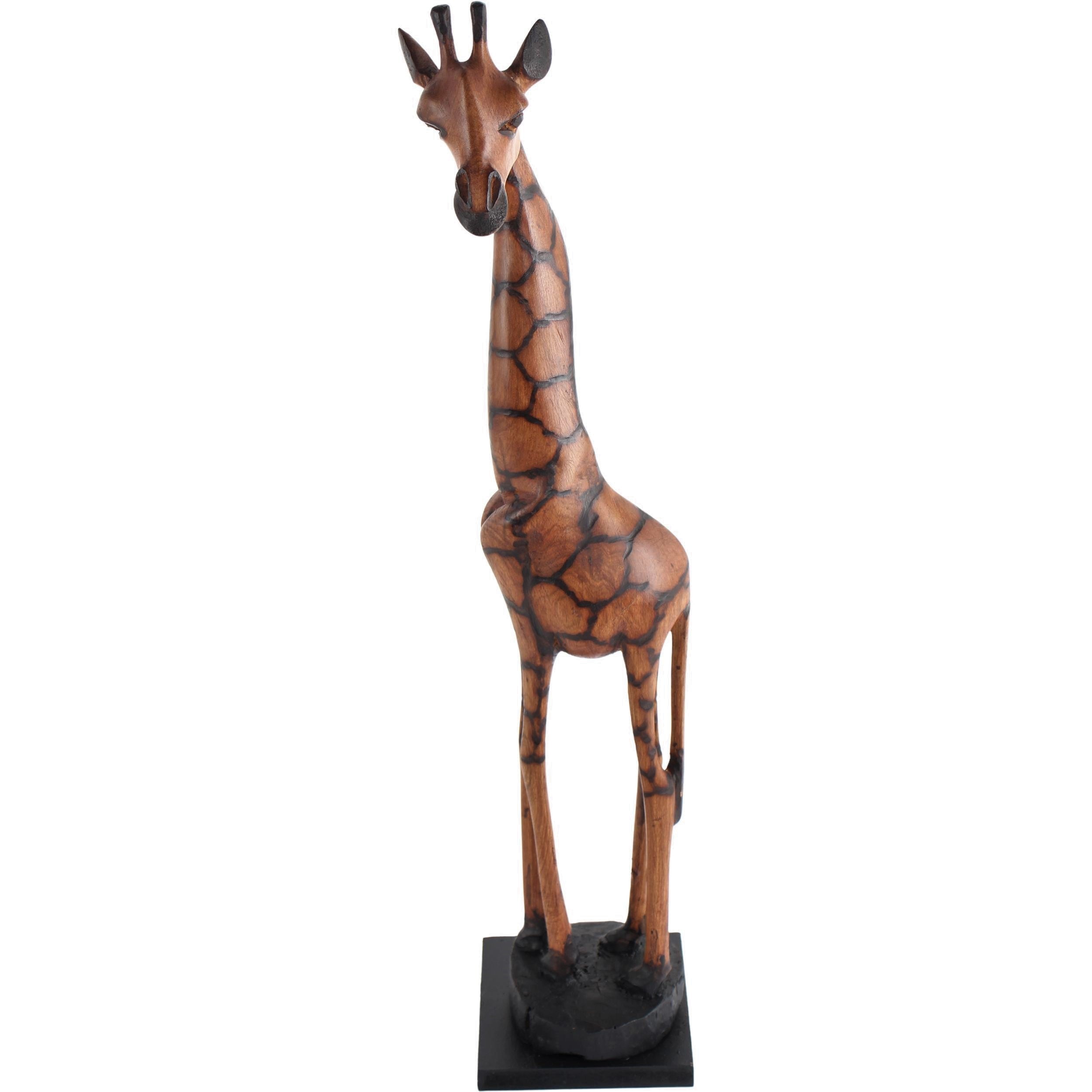 Ndebele/Matabele Tribe Wooden Giraffes ~20" Tall