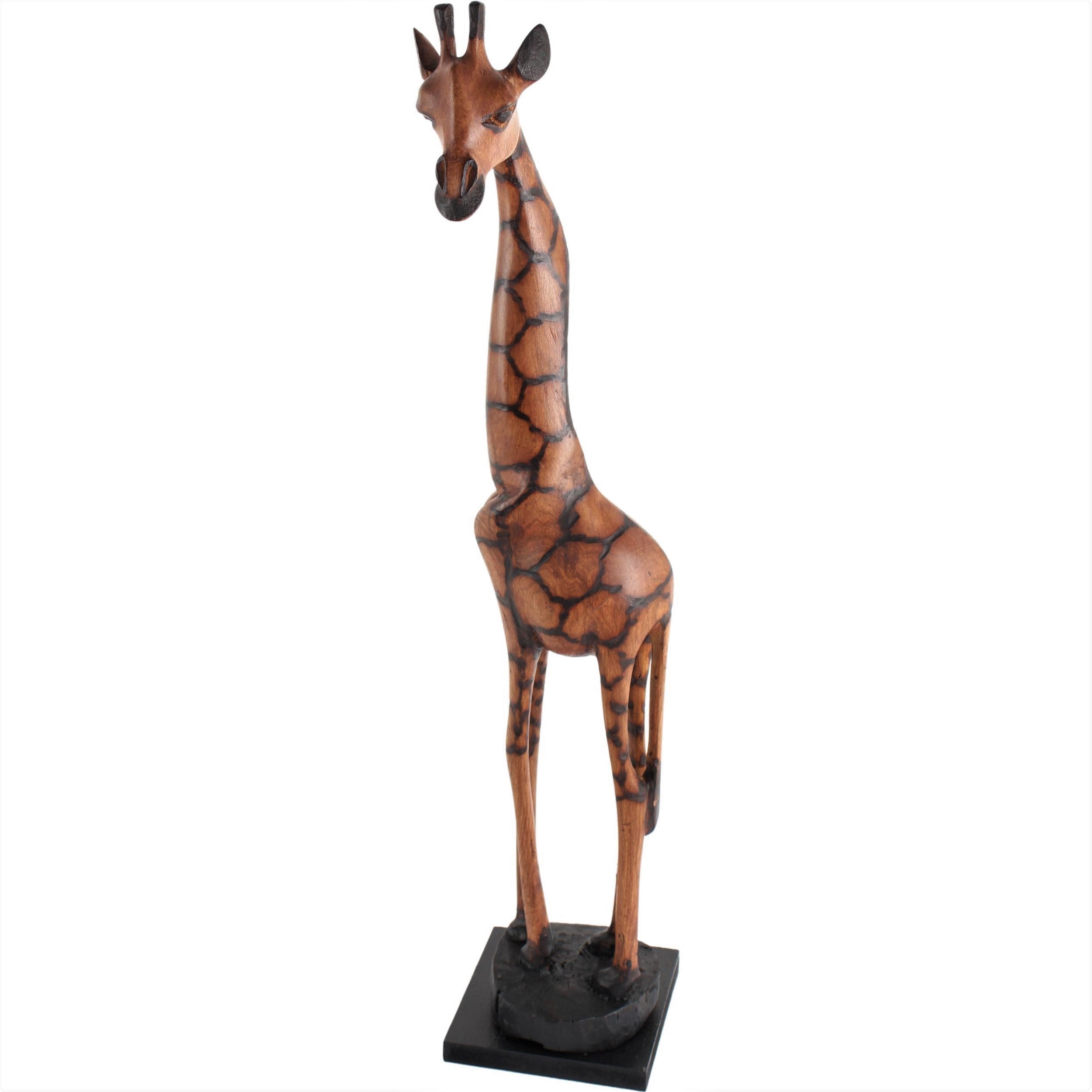 Ndebele/Matabele Tribe Wooden Giraffes ~20" Tall
