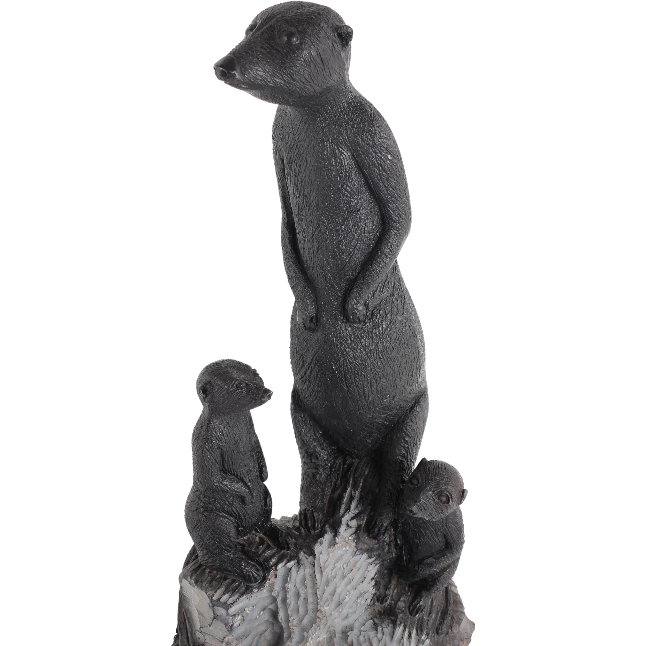 Shona Tribe Serpentine Stone Meerkat ~24.0" Tall - Meerkat