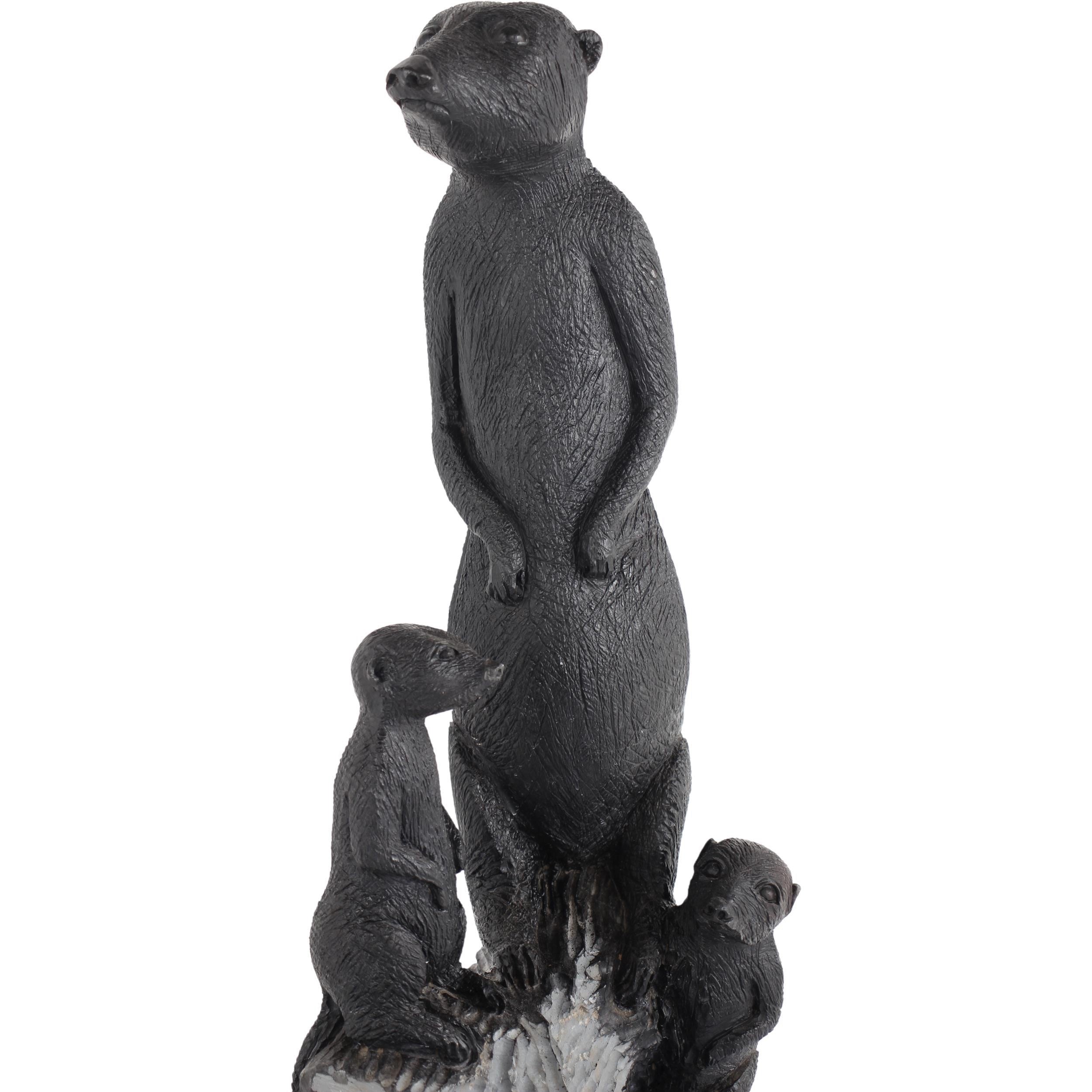 Shona Tribe Serpentine Stone Meerkat ~24.0" Tall - Meerkat