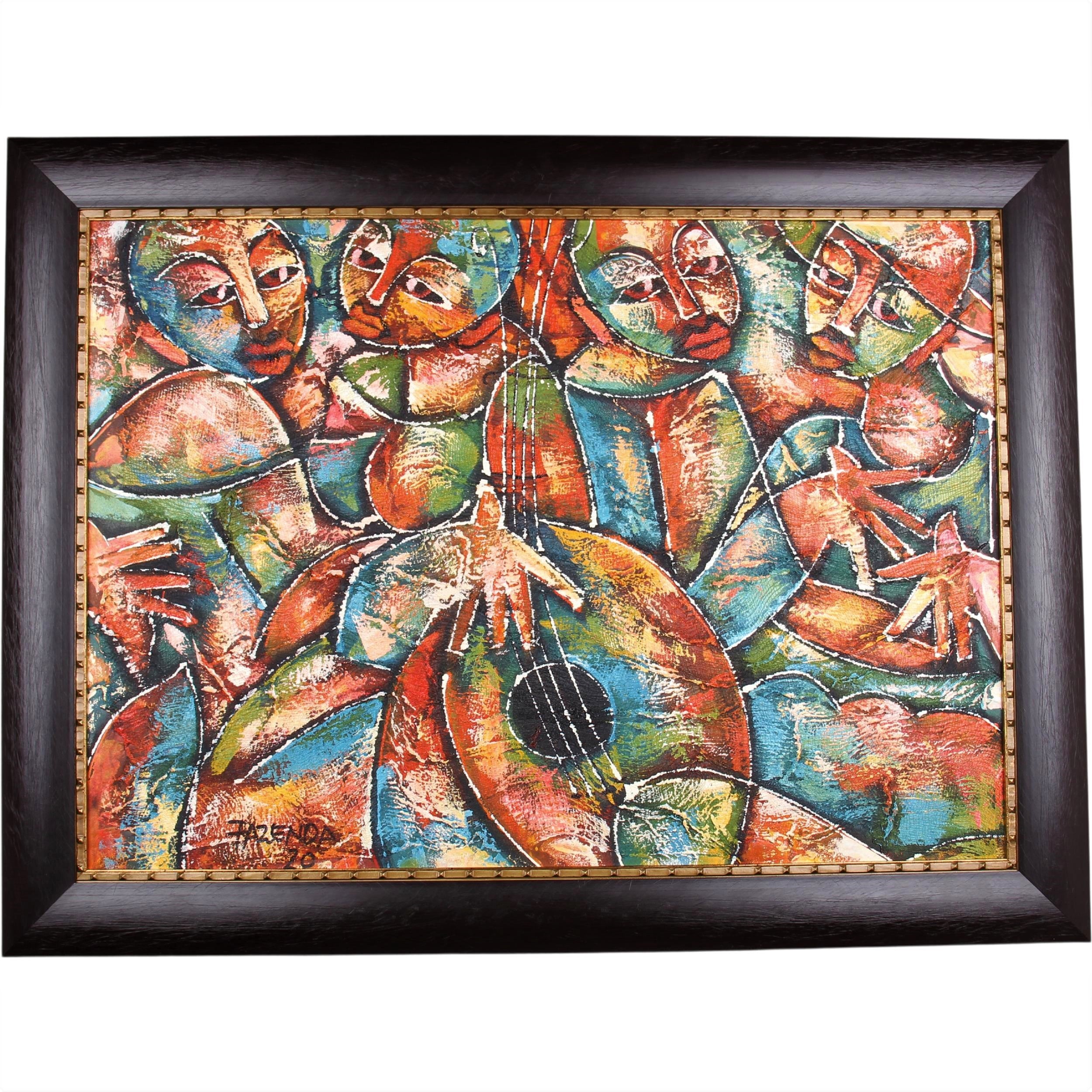 Zulu Tribe Framed Art  ~29.9" Tall - Framed Art