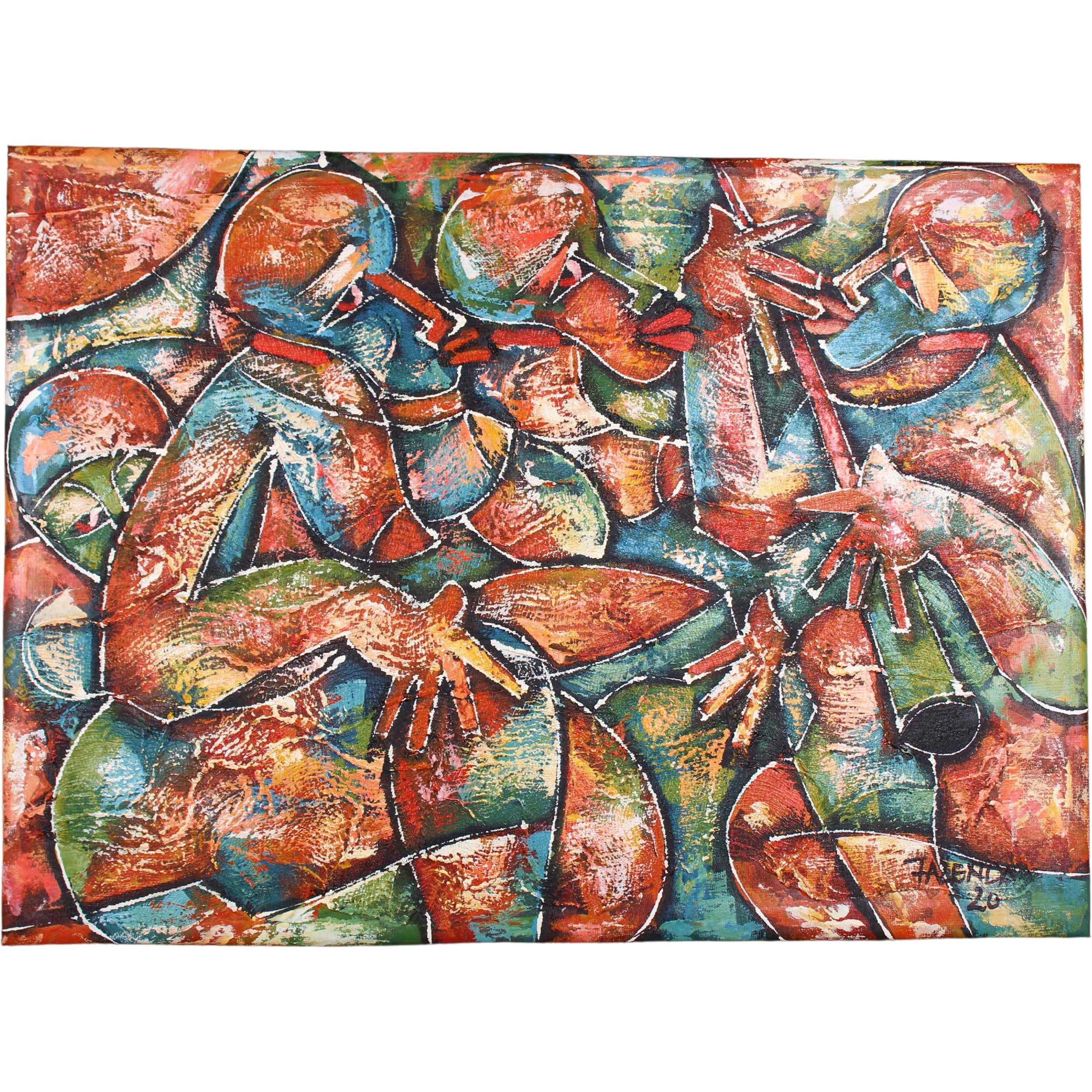 Zulu Tribe Stretched Canvas ~25.6" Tall - Stretched Canvas