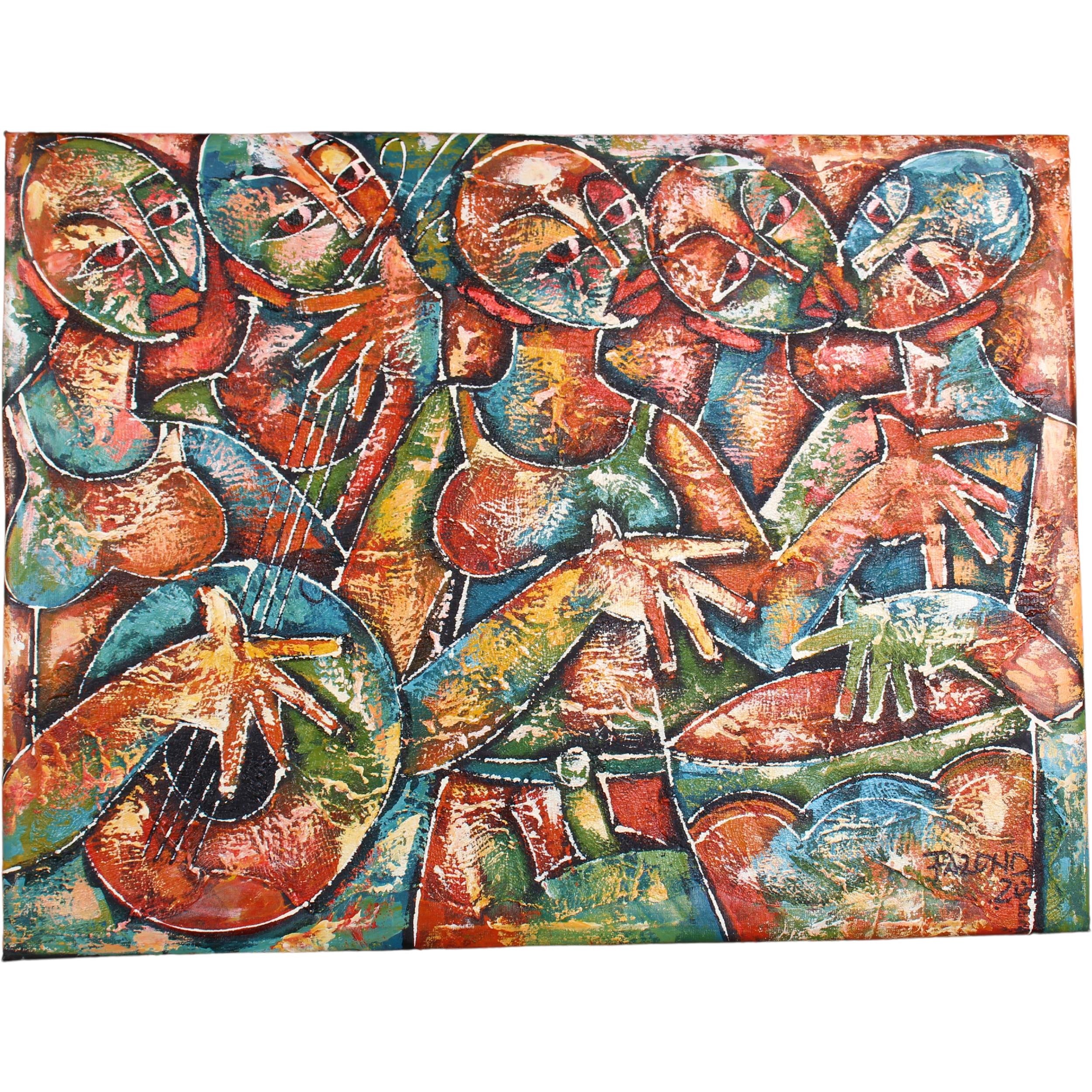 Zulu Tribe Stretched Canvas ~26.4" Tall - Stretched Canvas