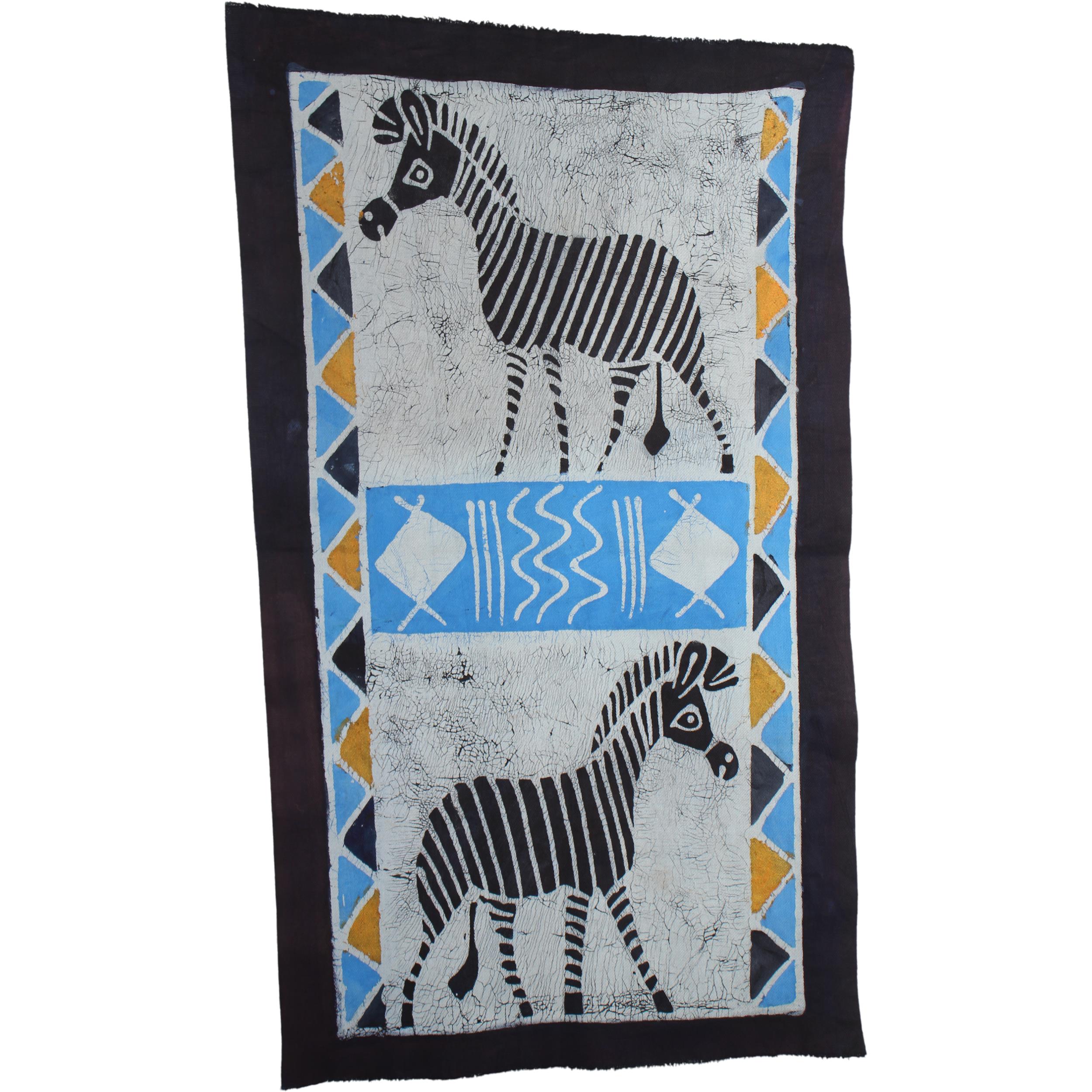Shona Tribe Batik Fabric ~30.7" Tall - Batik Fabric