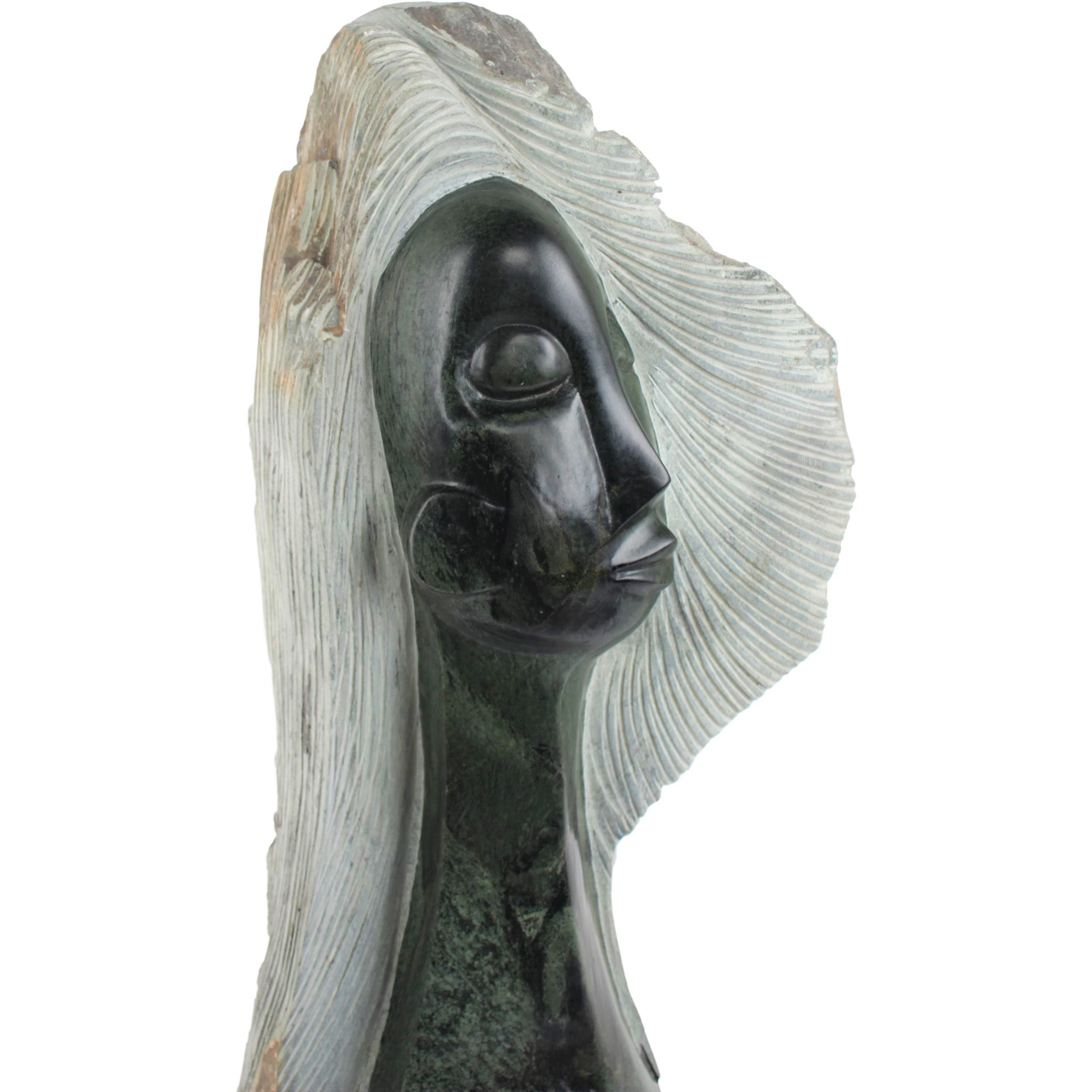 Shona Tribe Opal Stone Princess ~30.7" Tall