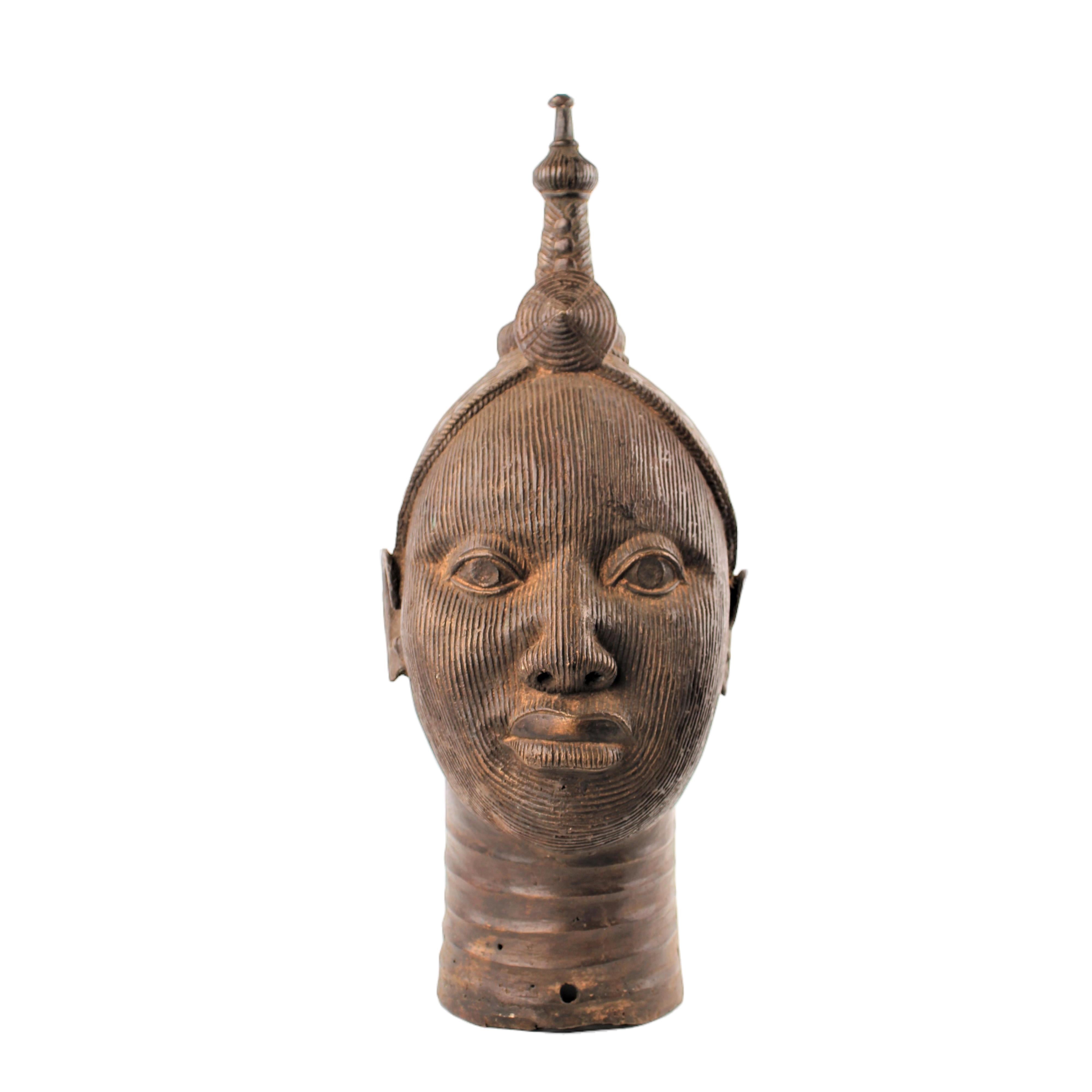 Yoruba Tribe Heads ~18.5" Tall - Heads