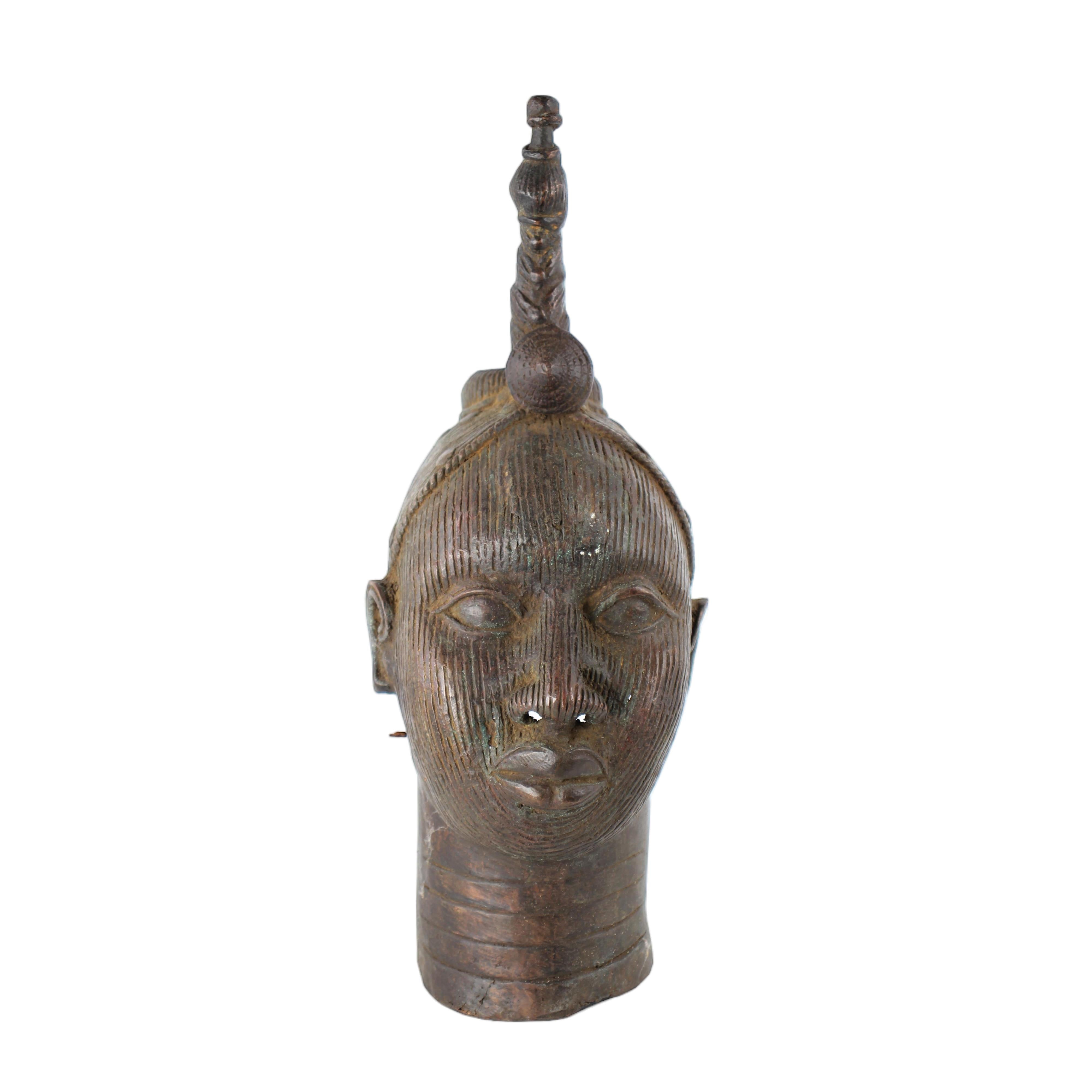 Yoruba Tribe Heads ~15.0" Tall - Heads