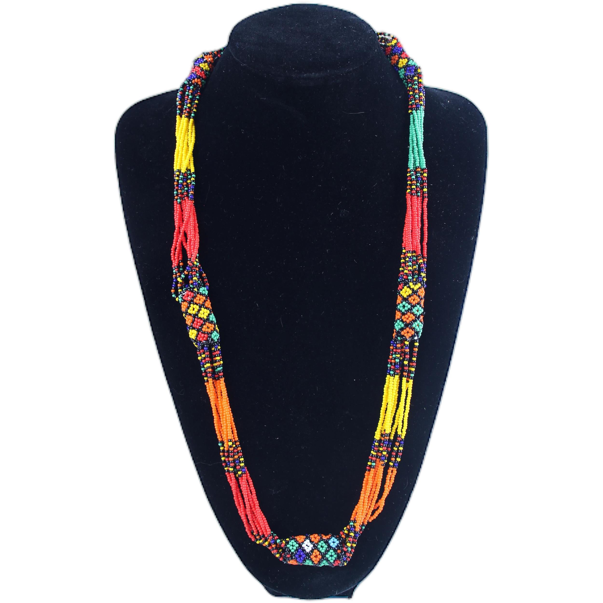 Zulu Tribe Necklaces ~0.4" Tall - Necklaces