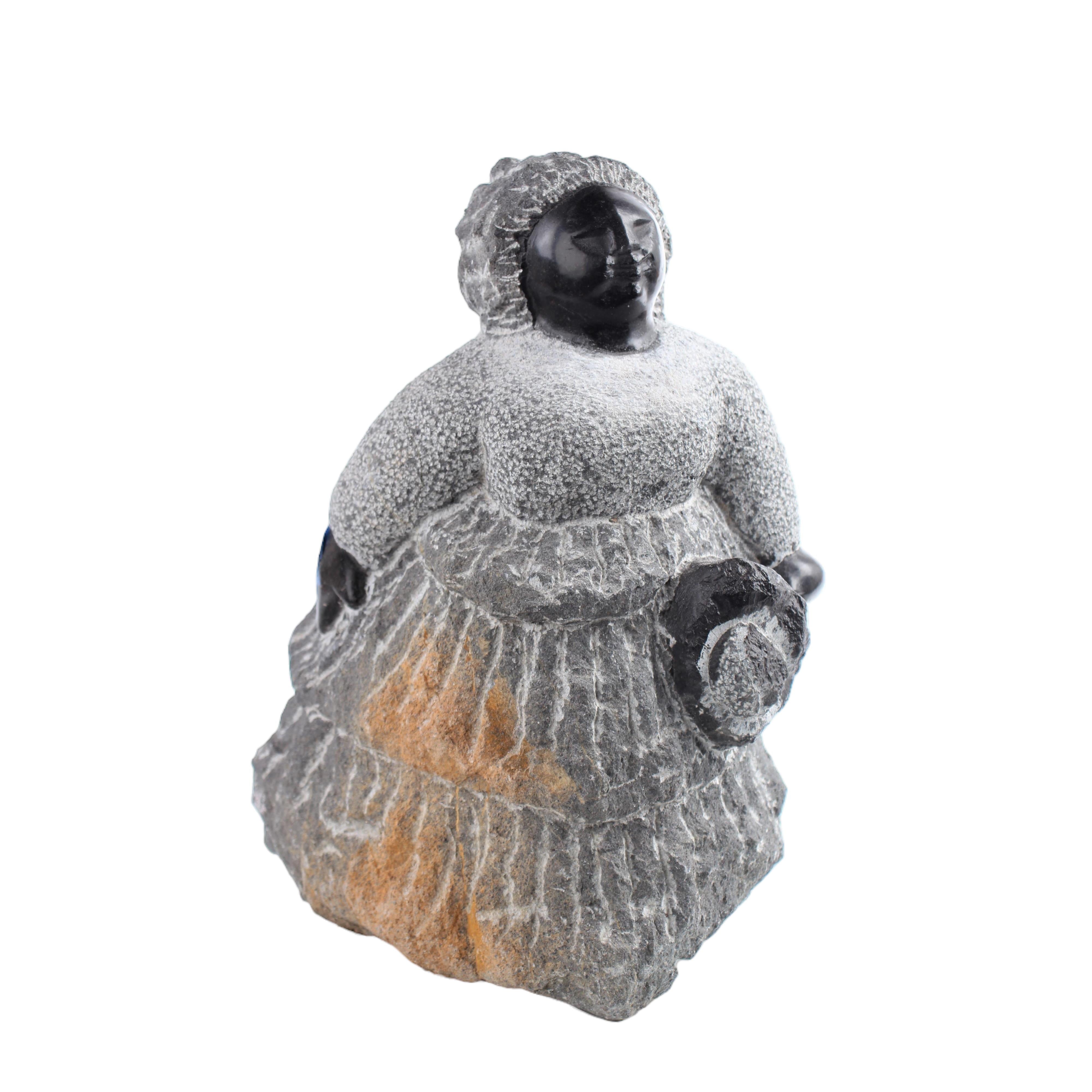 Shona Tribe Springstone Fat Mamas ~13.4" Tall - Fat Mamas