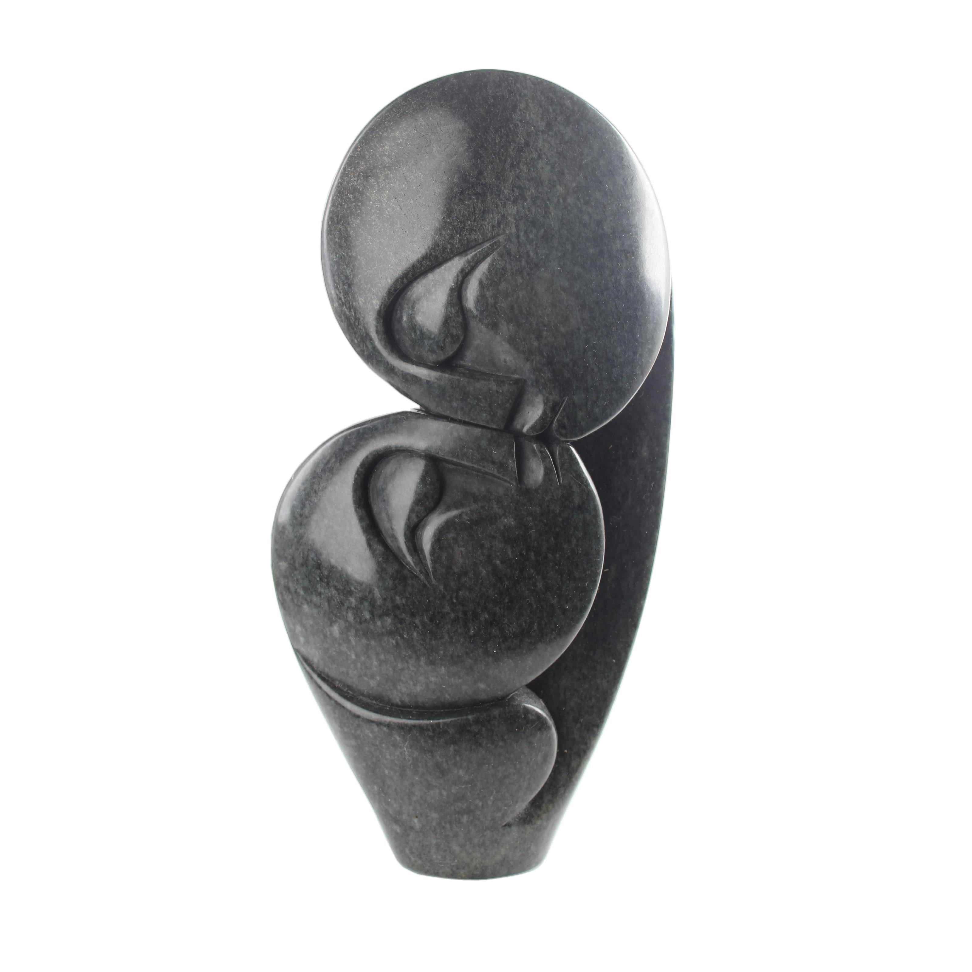 Shona Tribe Serpentine Stone Lovers ~10.2" Tall