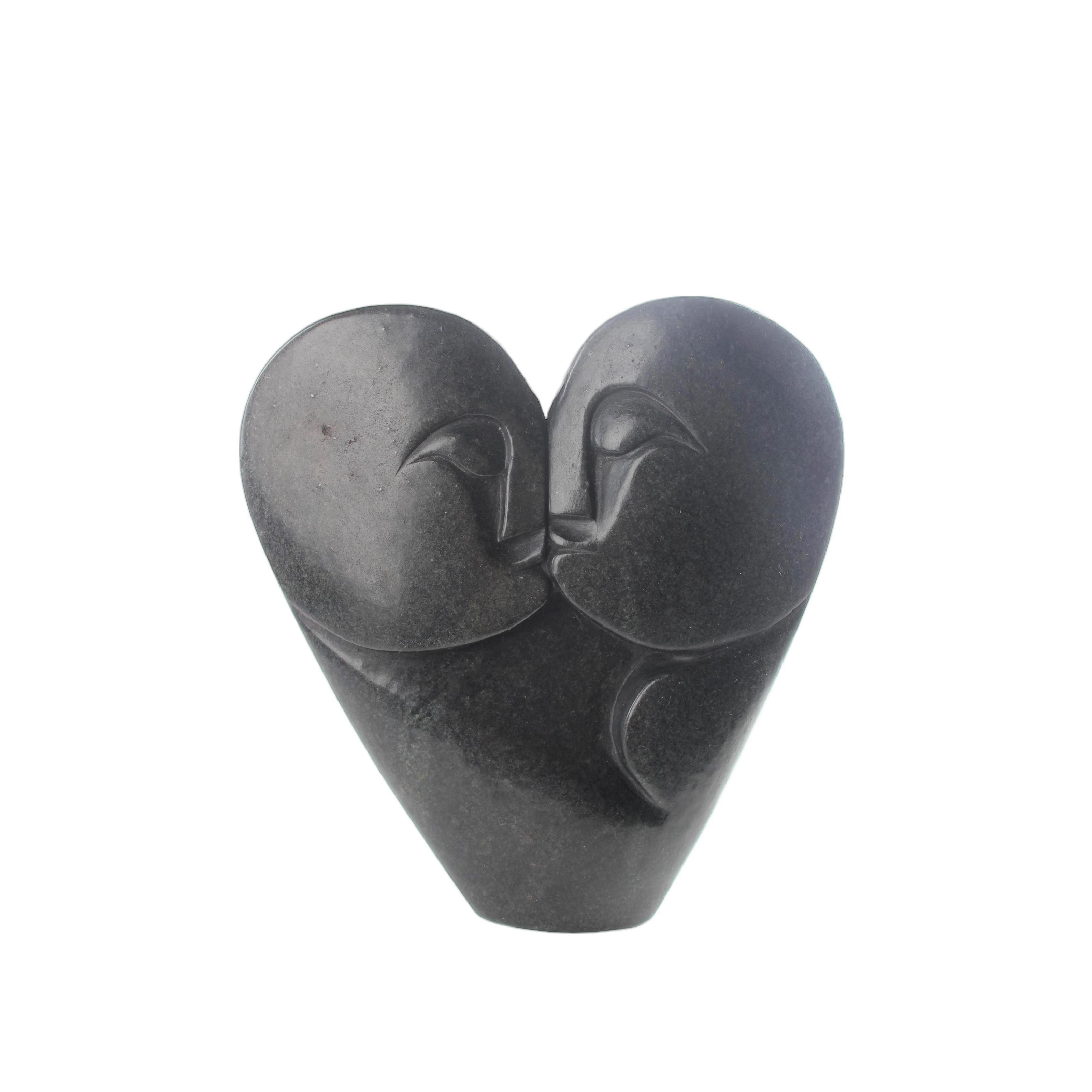 Shona Tribe Serpentine Stone Lovers ~9.1" Tall - Lovers