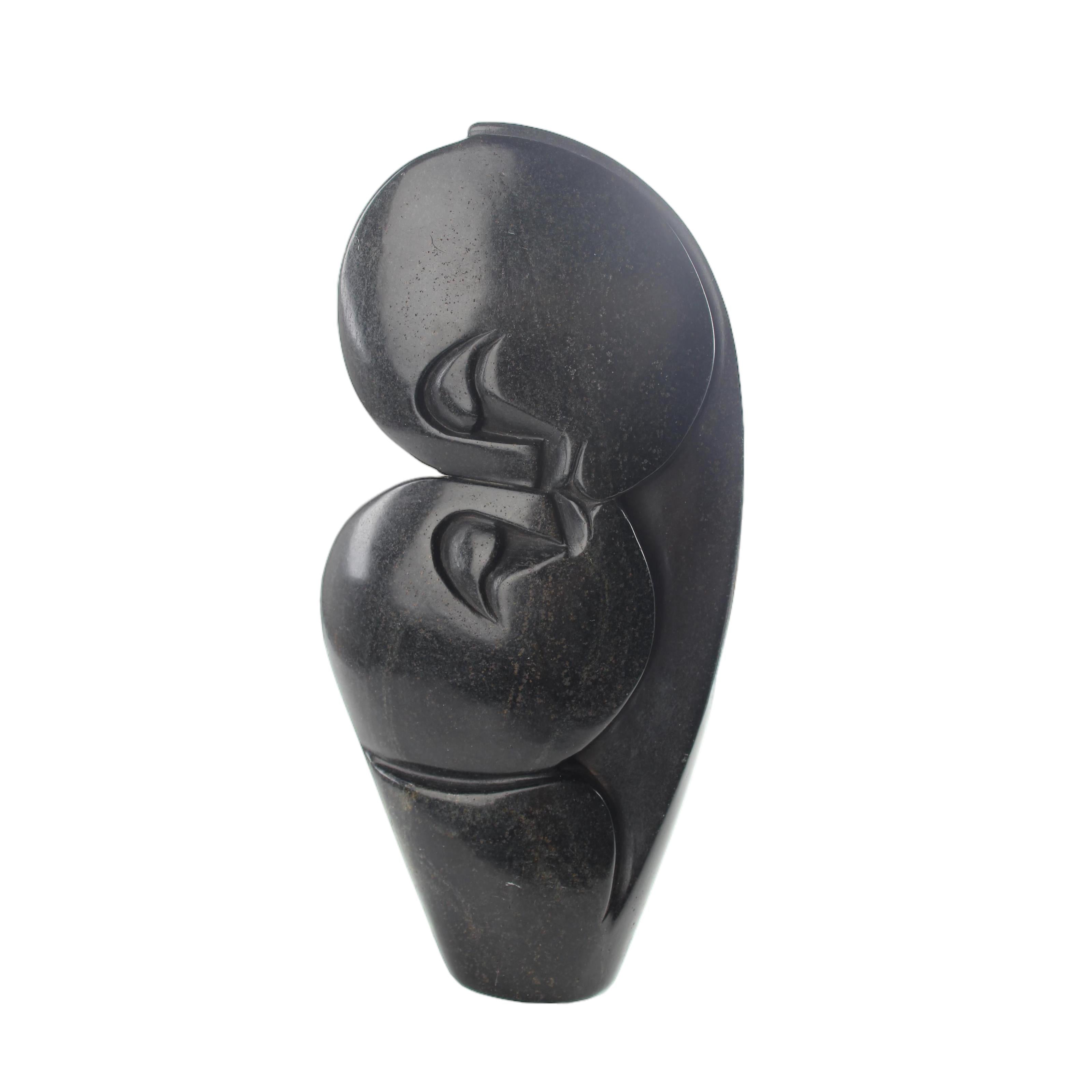 Shona Tribe Serpentine Stone Lovers ~12.2" Tall