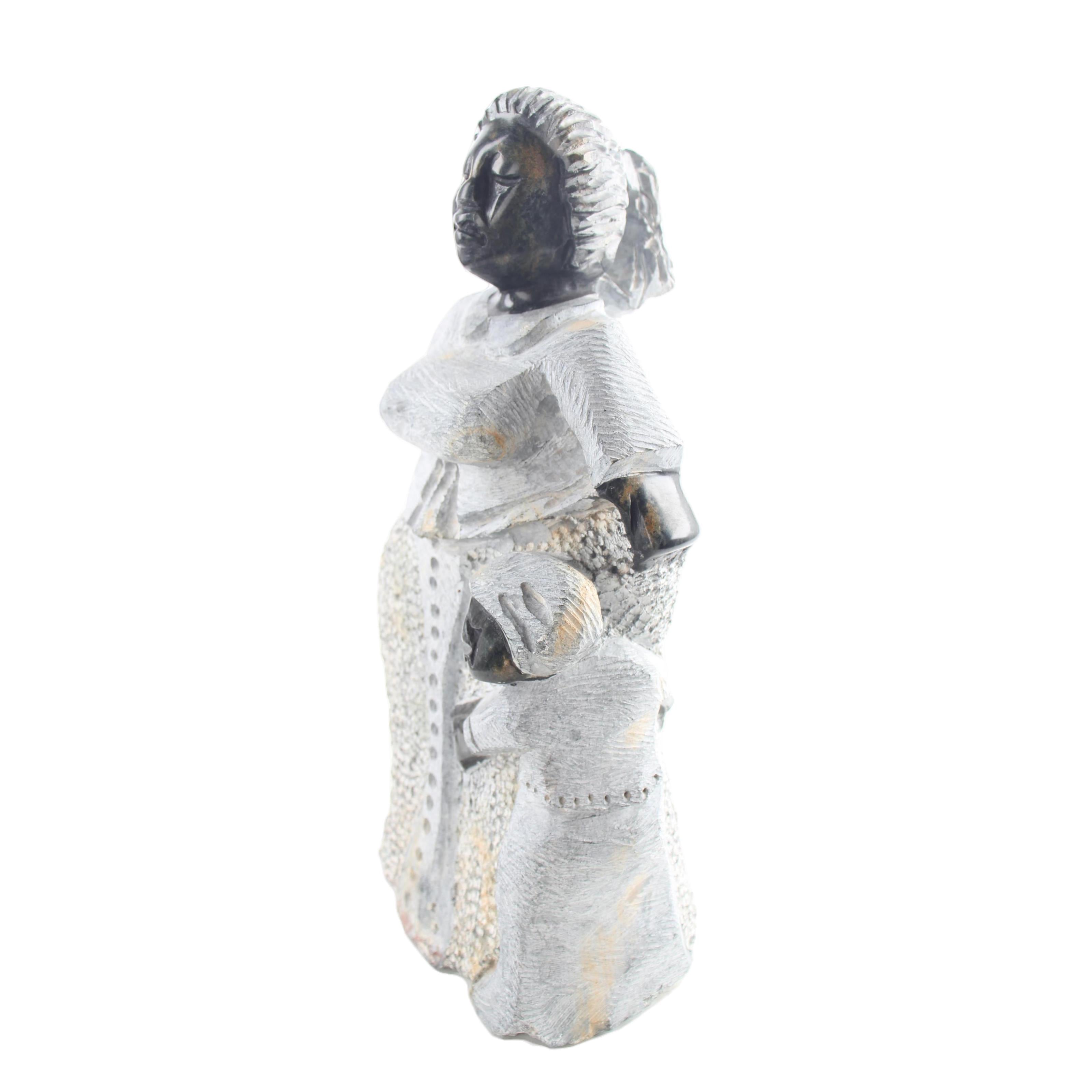 Shona Tribe Mega Stone Sassy Ladies ~11.8" Tall