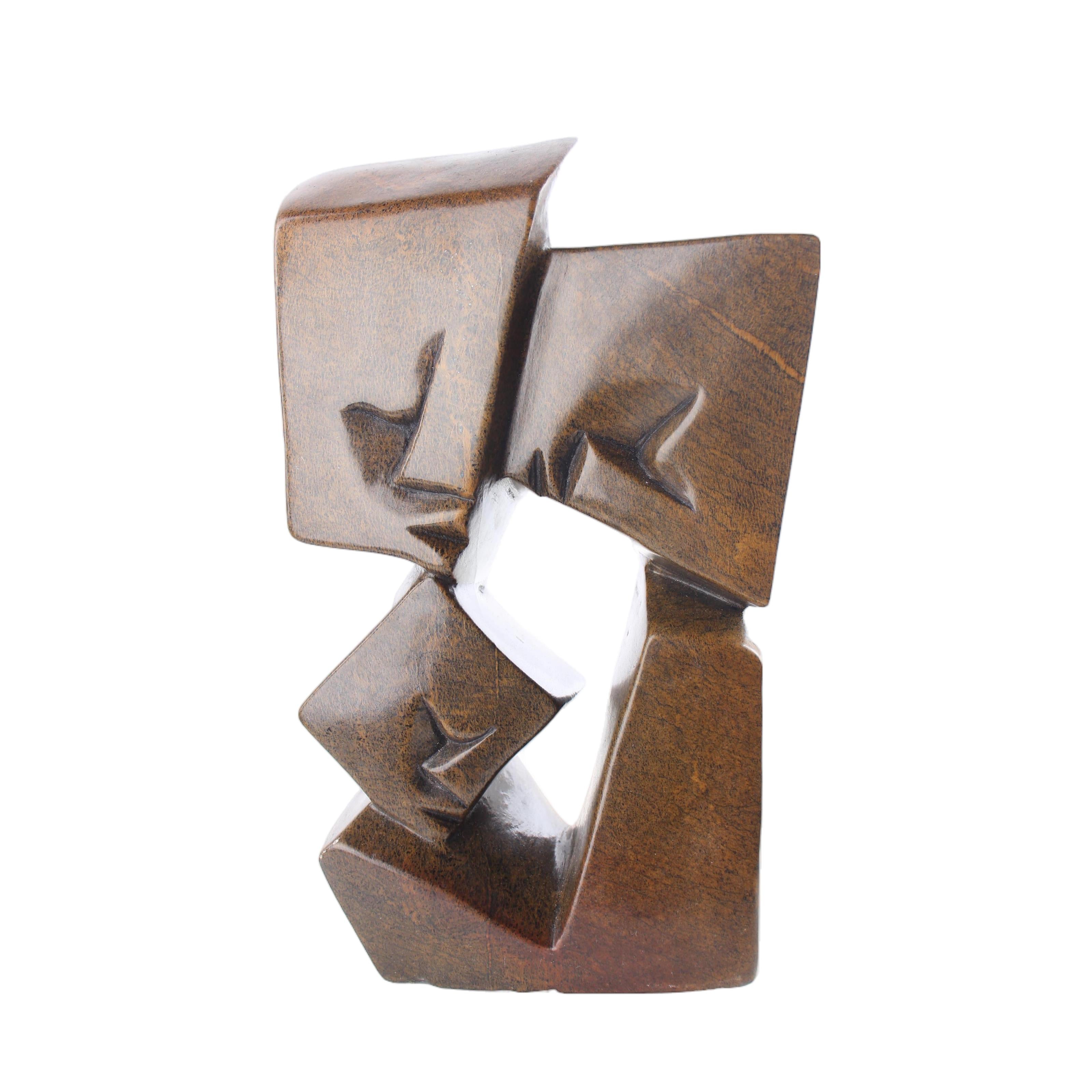 Shona Tribe Serpentine Stone Family Cubes ~12.2" Tall - Family Cubes