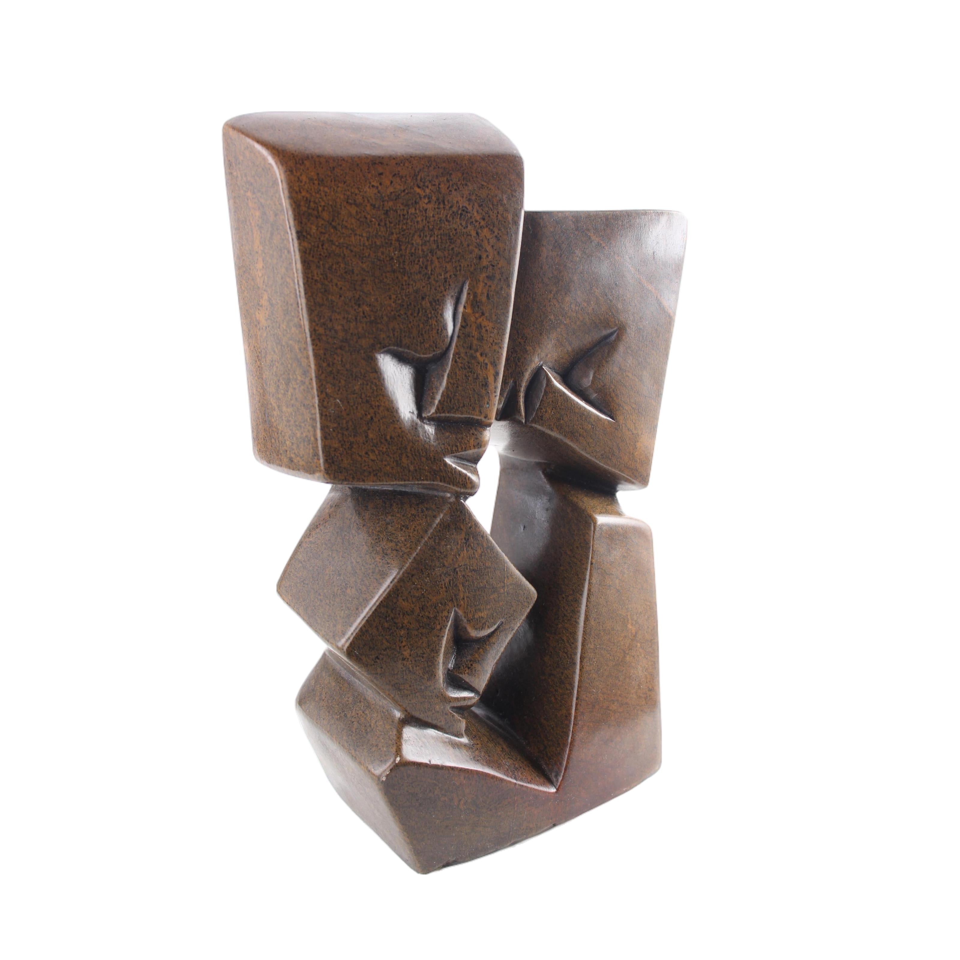 Shona Tribe Serpentine Stone Family Cubes ~12.2" Tall - Family Cubes
