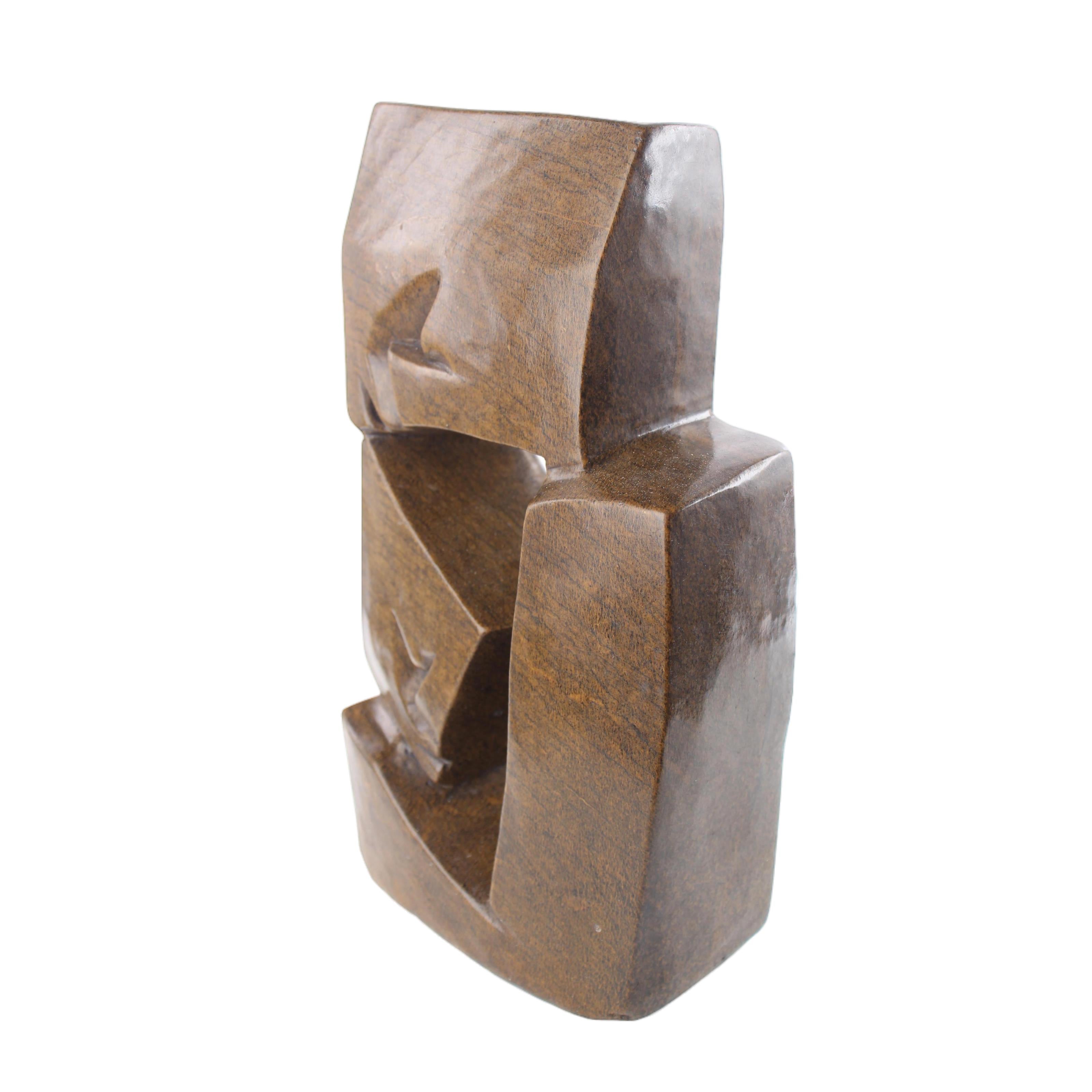 Shona Tribe Serpentine Stone Family Cubes ~12.2" Tall