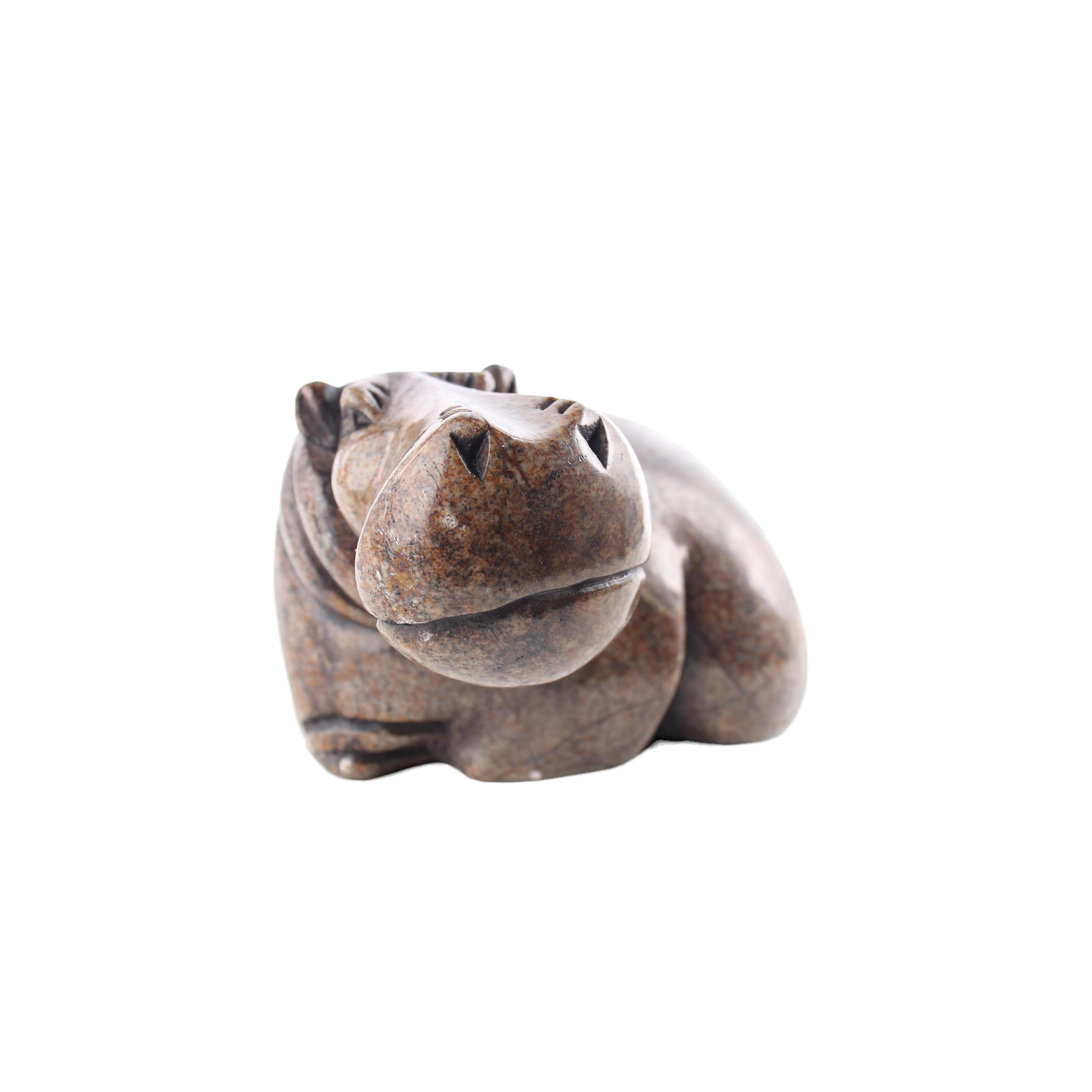 Shona Tribe Serpentine Stone Hippo ~3.5" Tall - Hippo