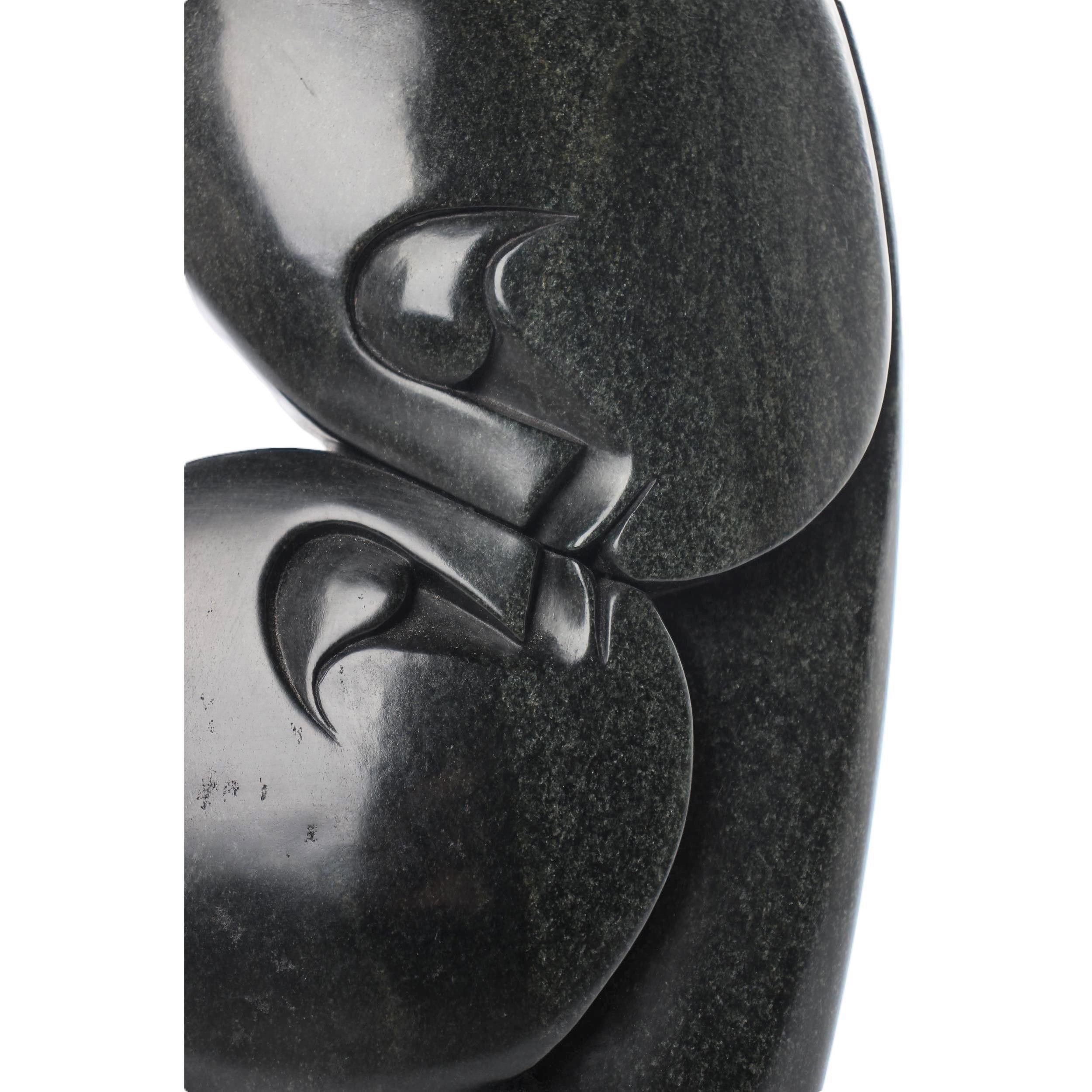 Shona Tribe Serpentine Stone Lovers ~18.9" Tall - Lovers