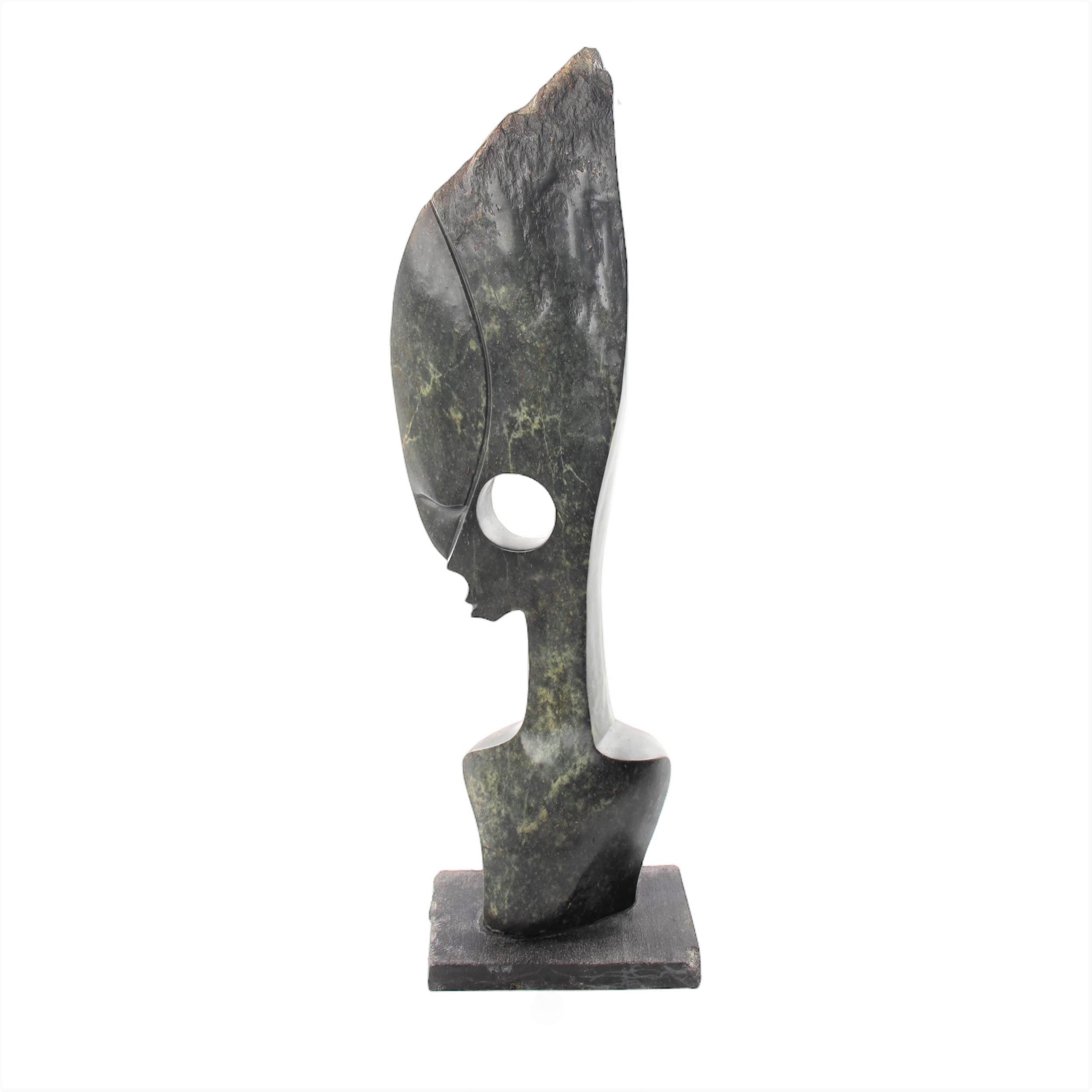 Shona Tribe Opal Stone Eye Witness ~35.4" Tall