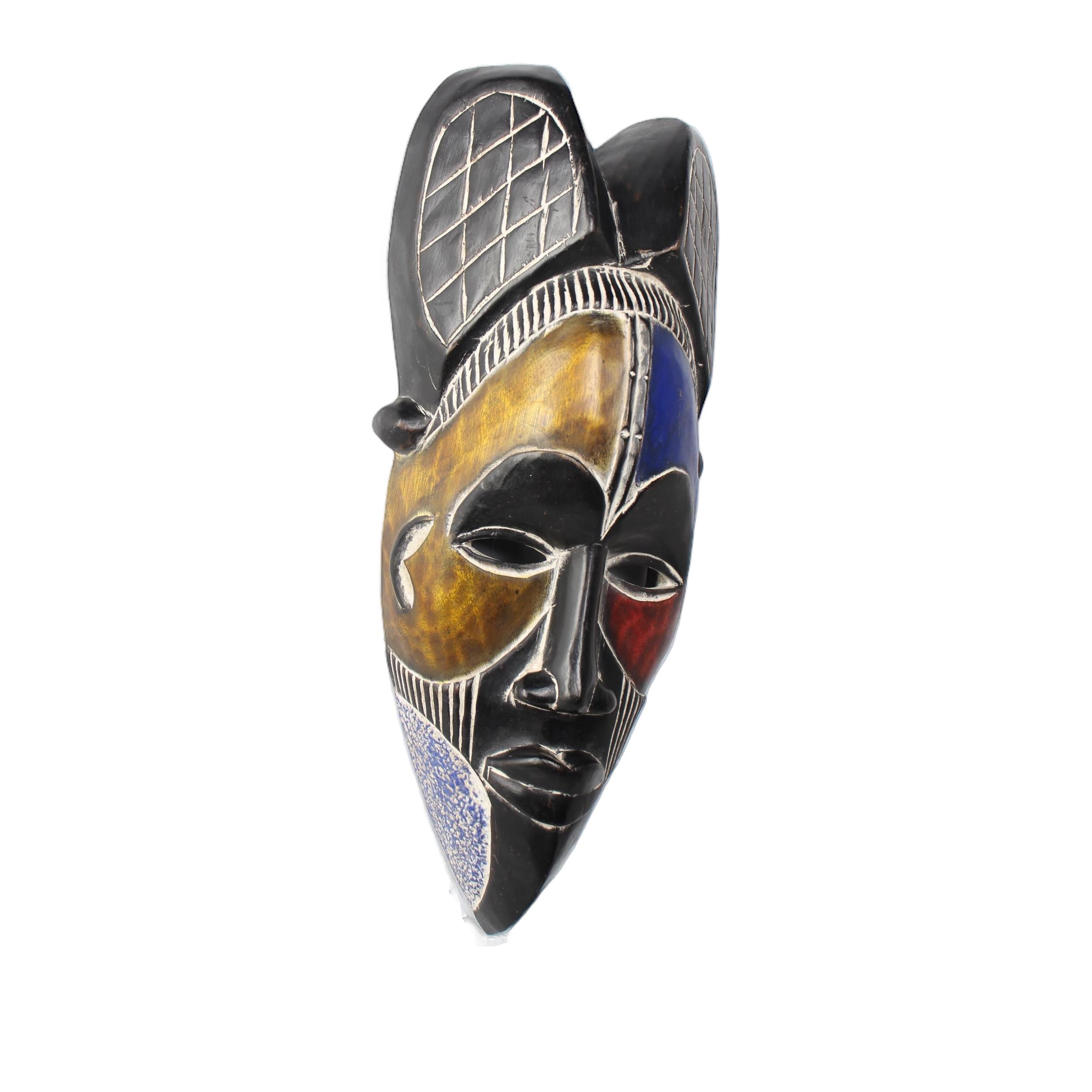 Tikar Tribe Mask ~18.1" Tall - Mask