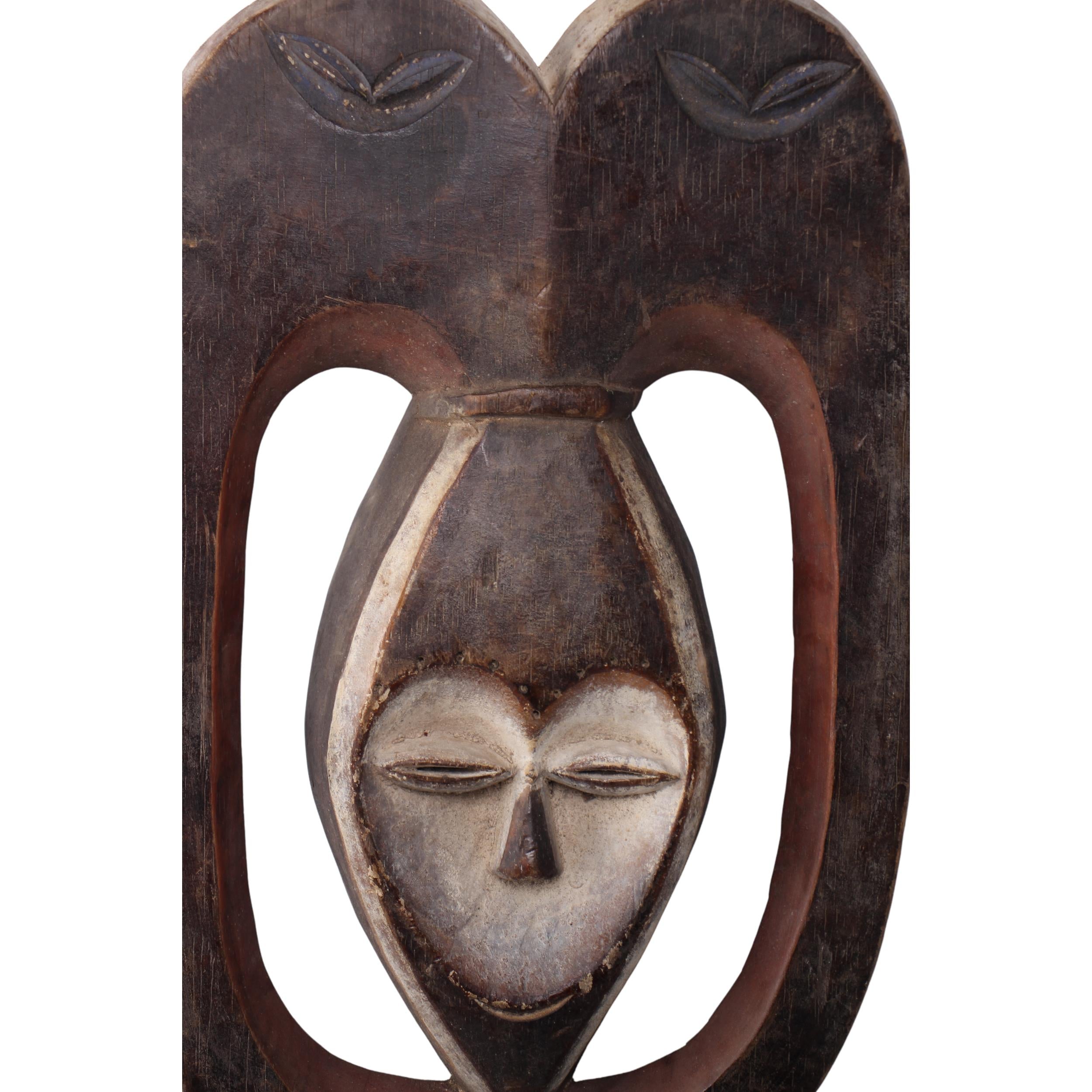 Kwele Tribe Mask ~16.9" Tall - Mask