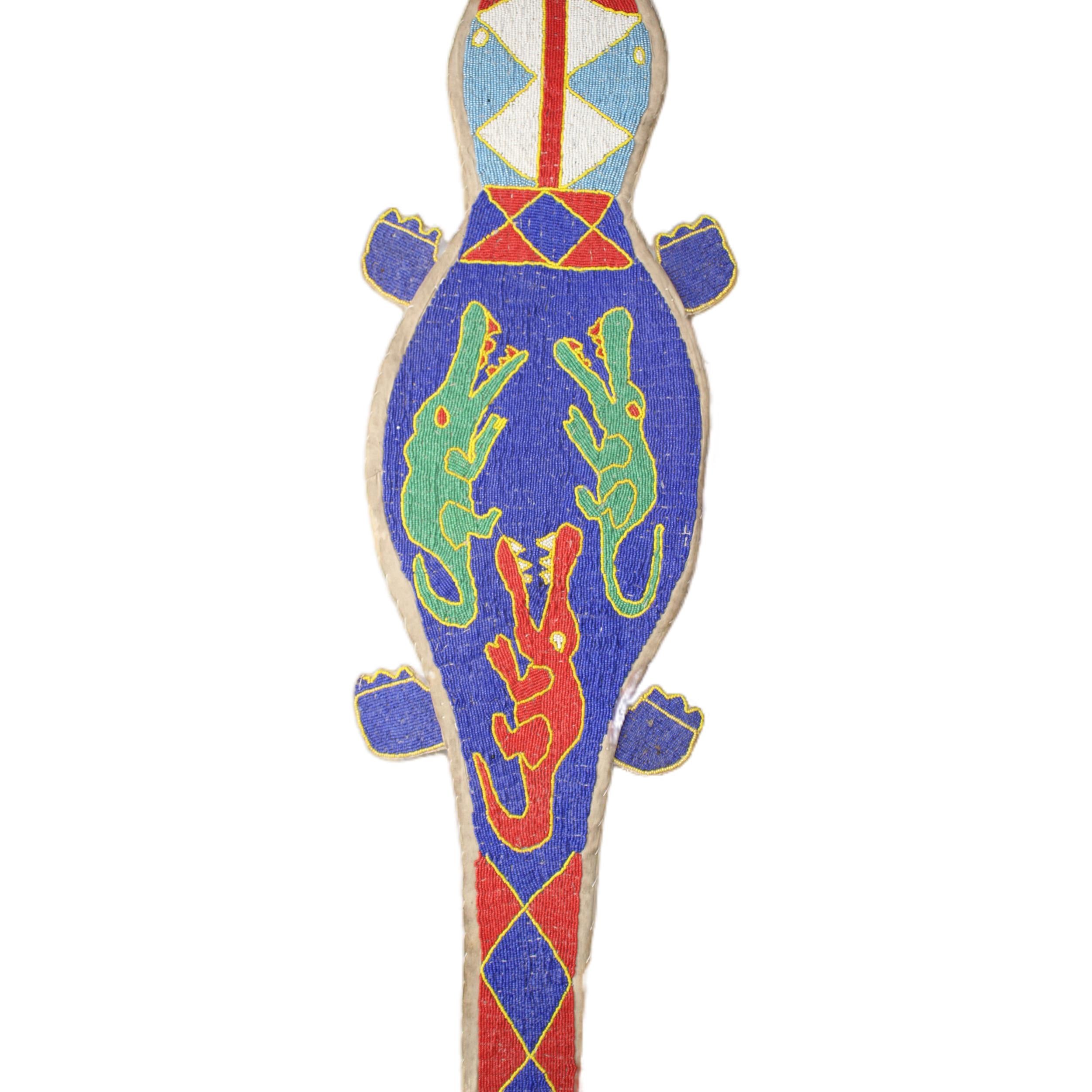 Yoruba Tribe Lizard ~50.4" Tall - Lizard