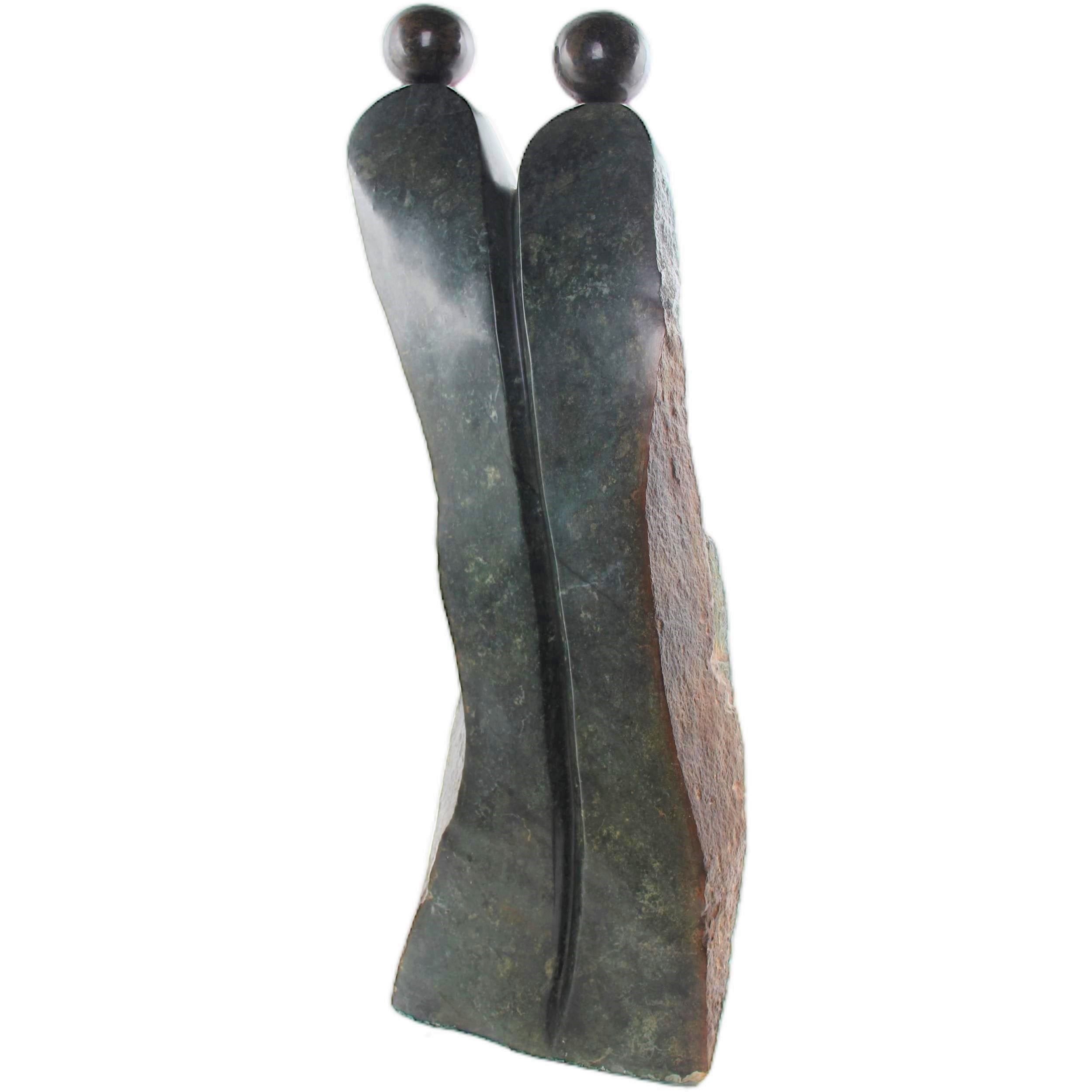 Shona Tribe Opal Stone Lovers ~38.2" Tall