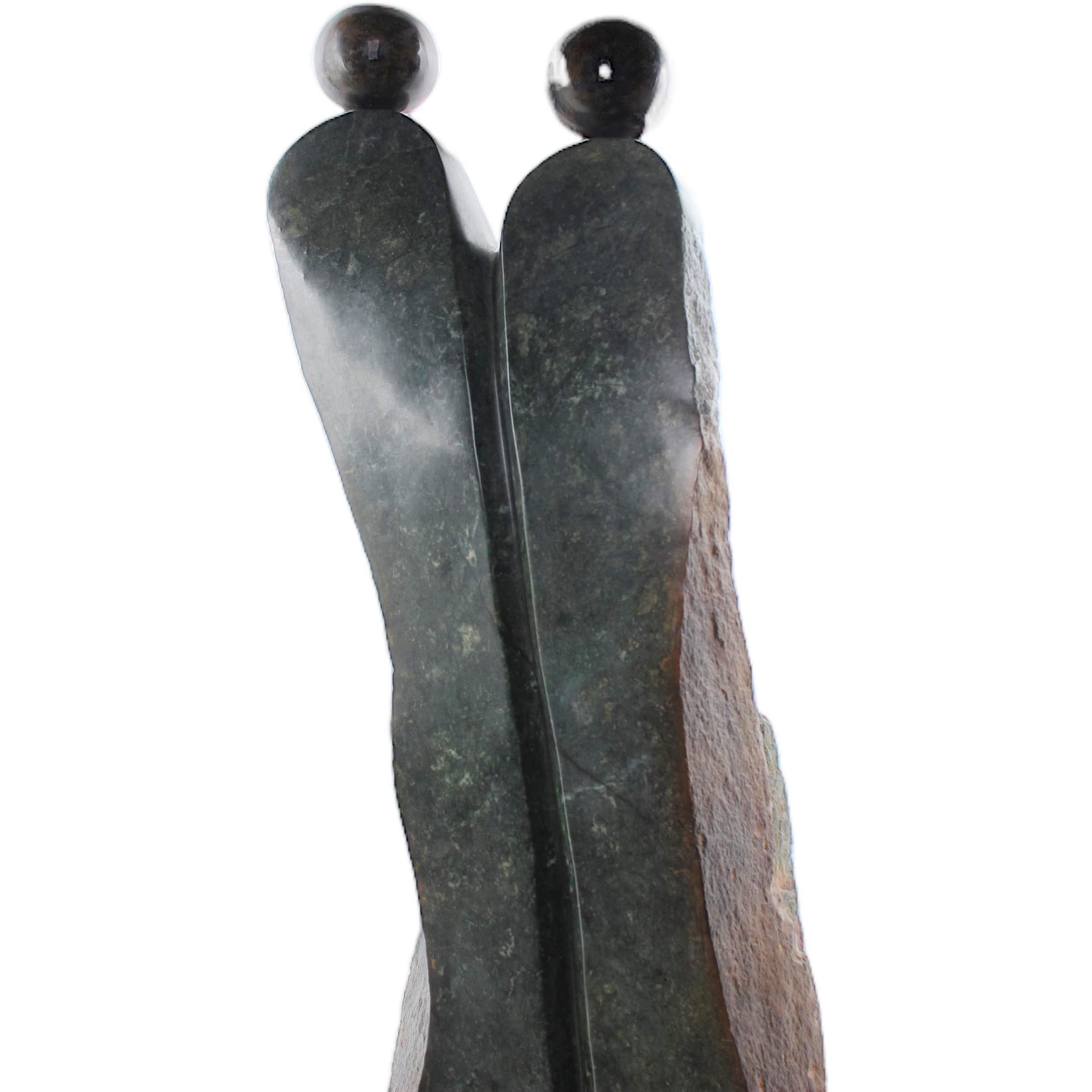 Shona Tribe Opal Stone Lovers ~38.2" Tall - Lovers