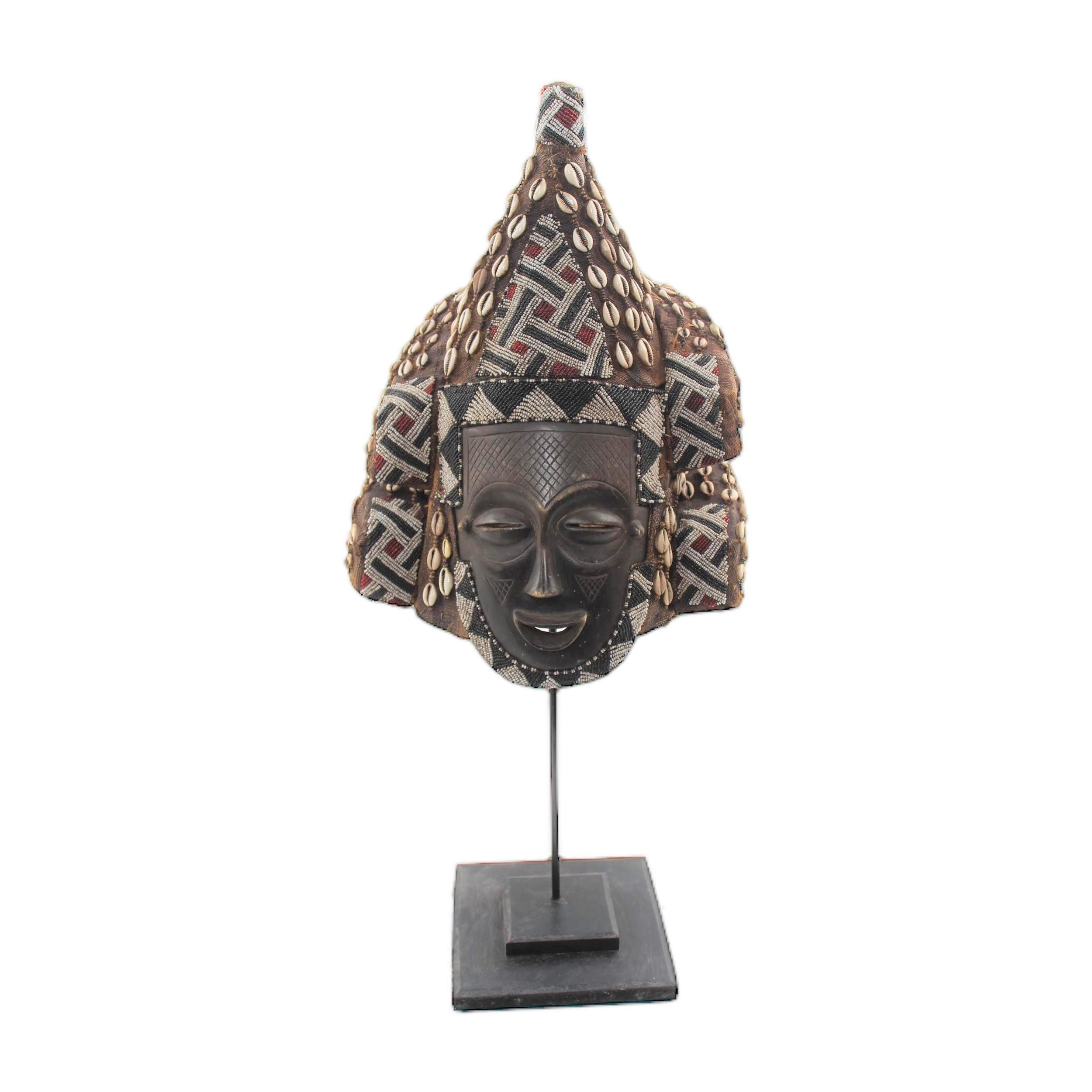 Kuba/Bakuba Tribe Mask ~30.7" Tall - Mask