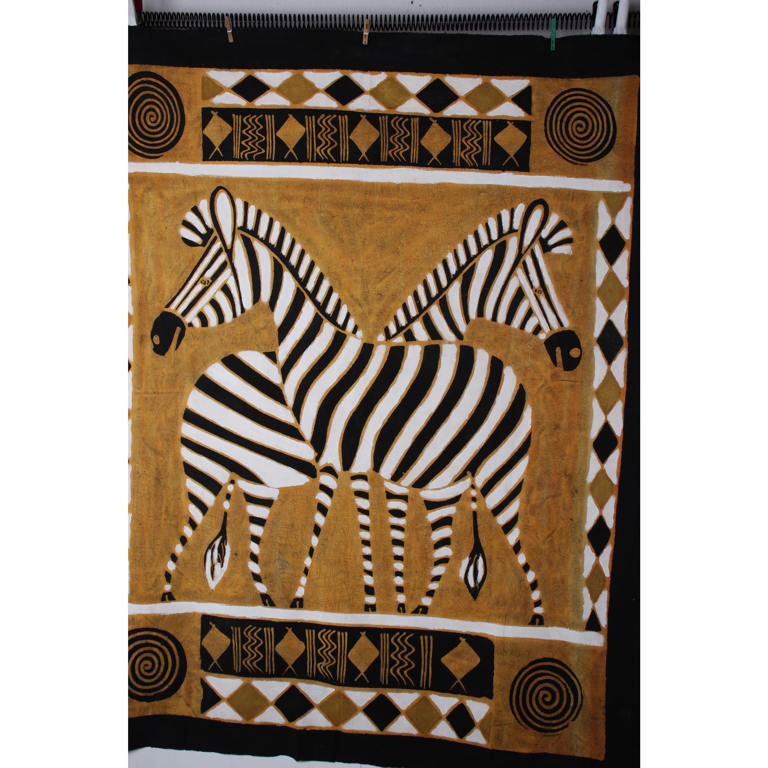 Shona Tribe Batik Fabric ~73.6" Tall - Batik Fabric