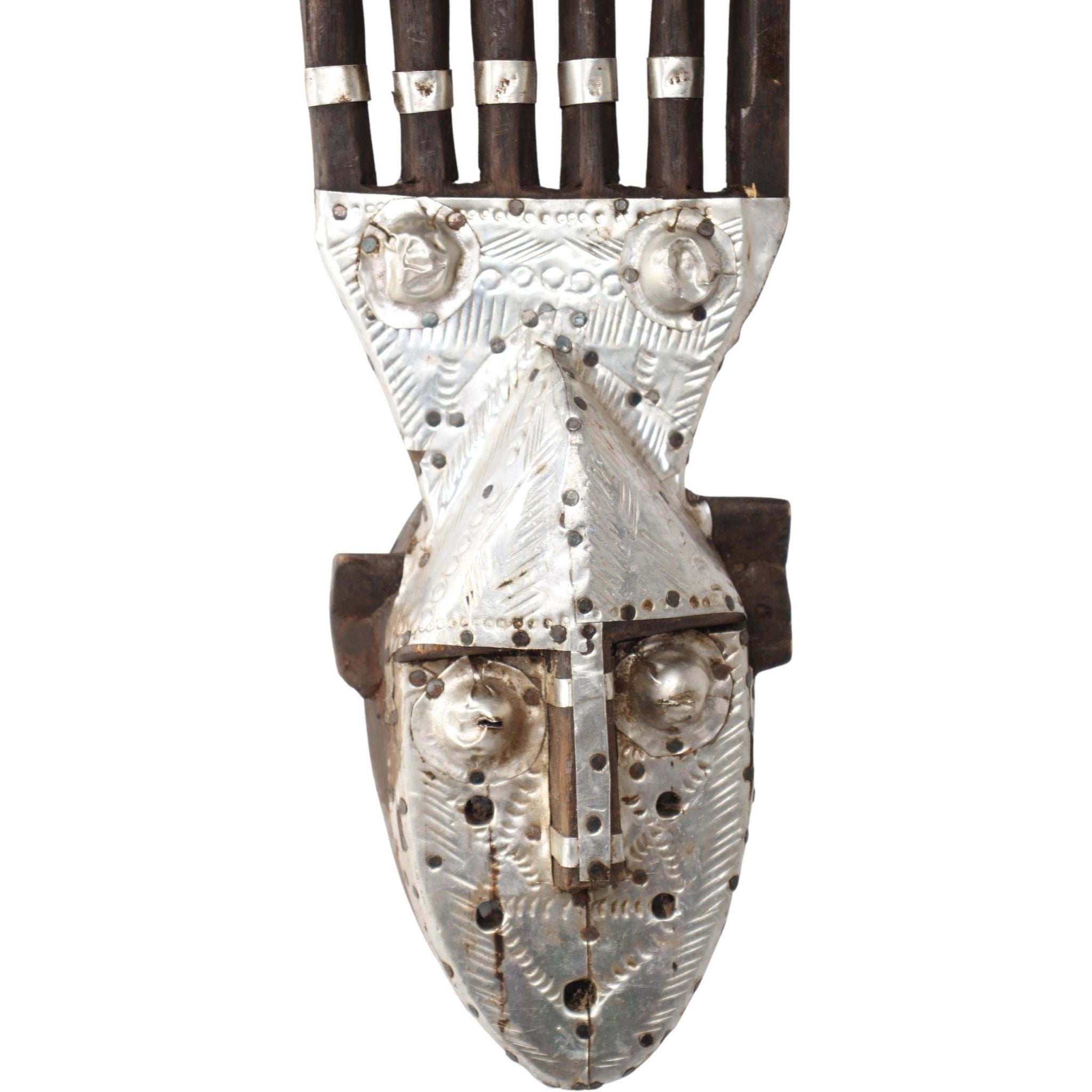 Bambara (Bamana) Tribe Mask ~16.9" Tall - African Angel Art