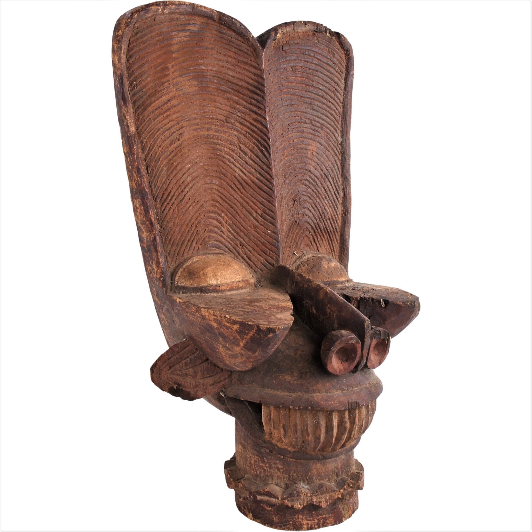 Bamileke Tribe Mask ~32.3" Tall - African Angel Art - Bamileke