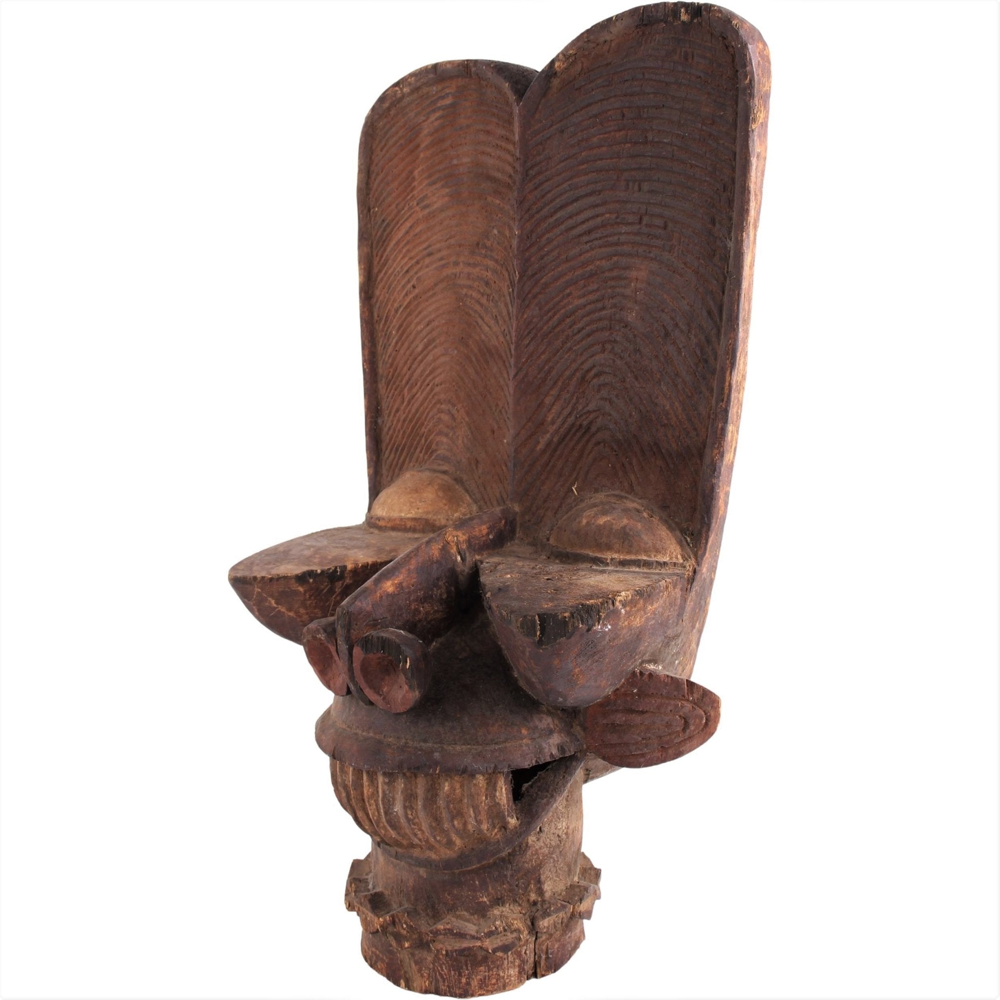 Bamileke Tribe Mask ~32.3" Tall - African Angel Art - Bamileke