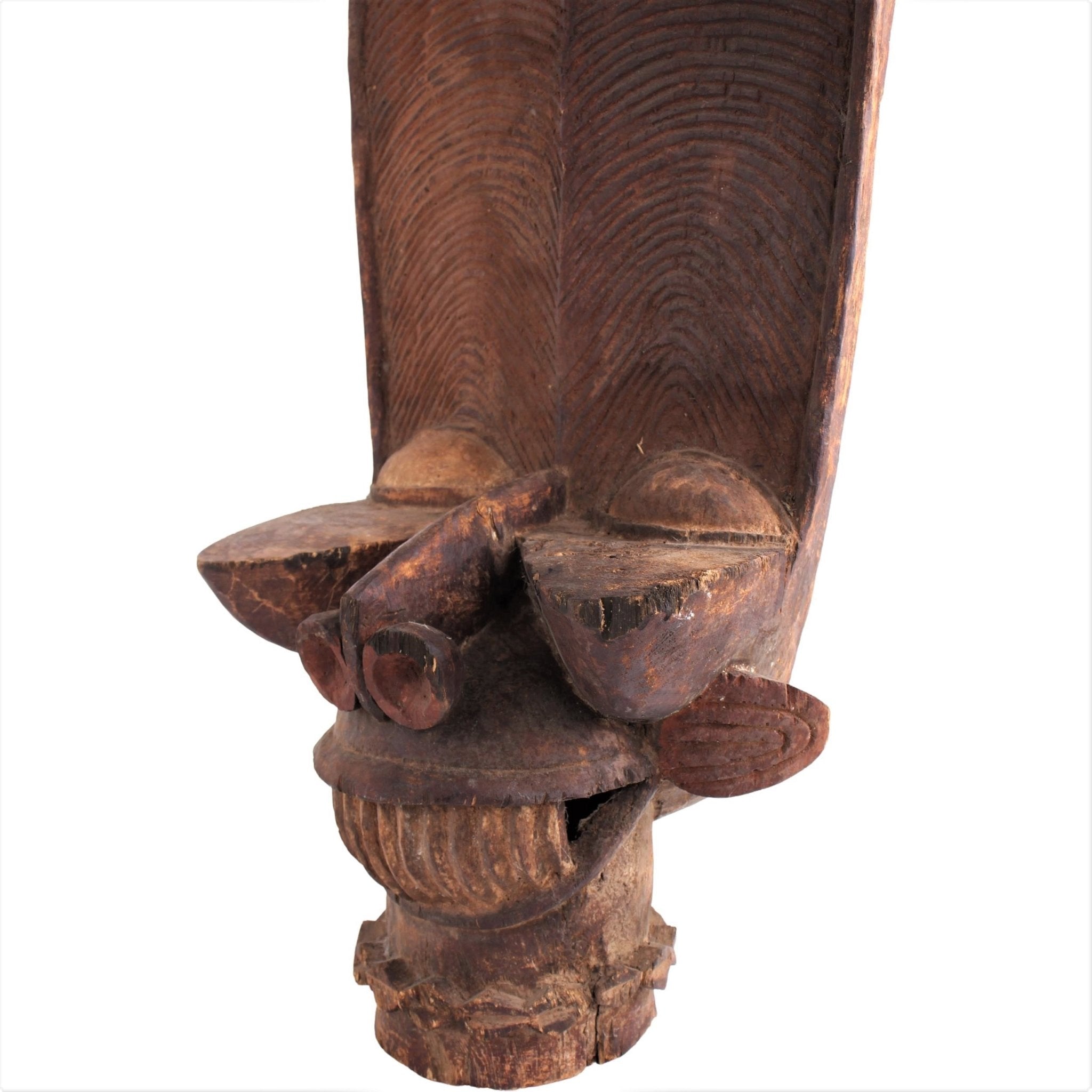 Bamileke Tribe Mask ~32.3" Tall - African Angel Art - Bamileke