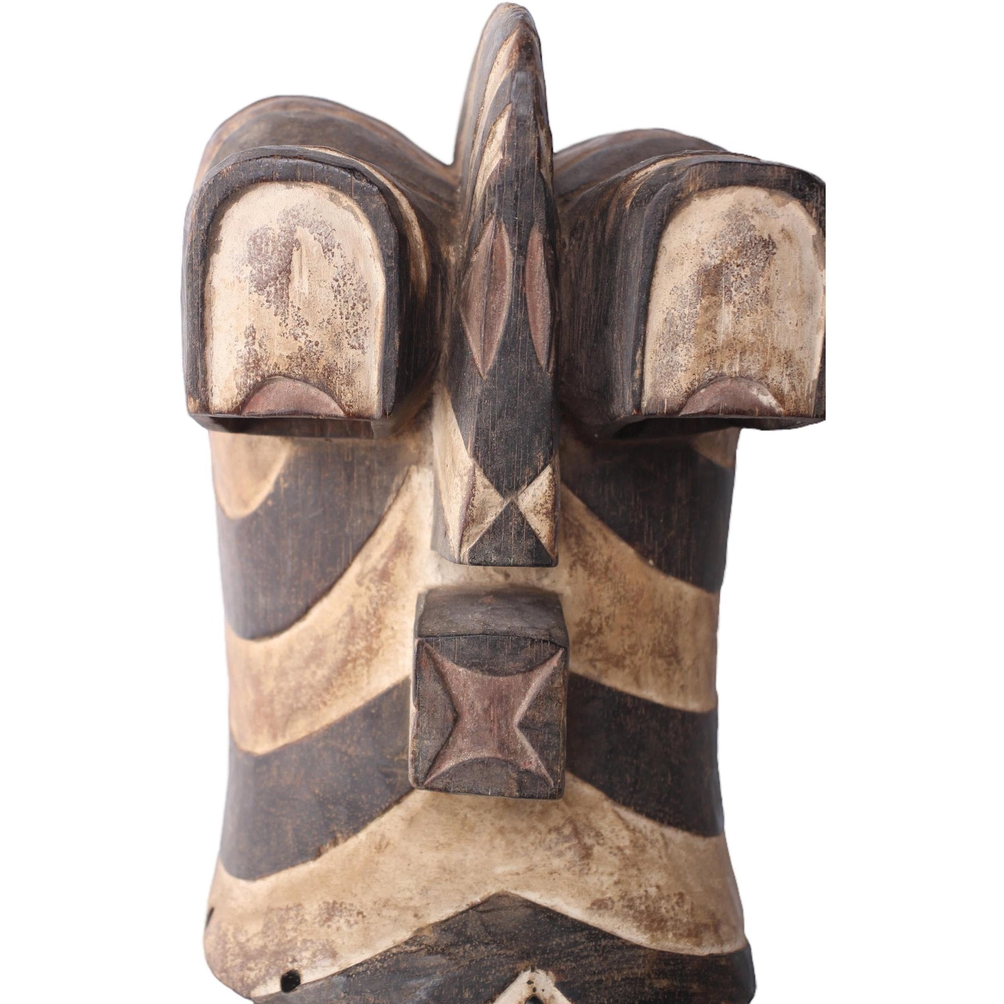 Basonge/Songye Tribe Mask ~11.8" Tall - African Angel Art - Mask
