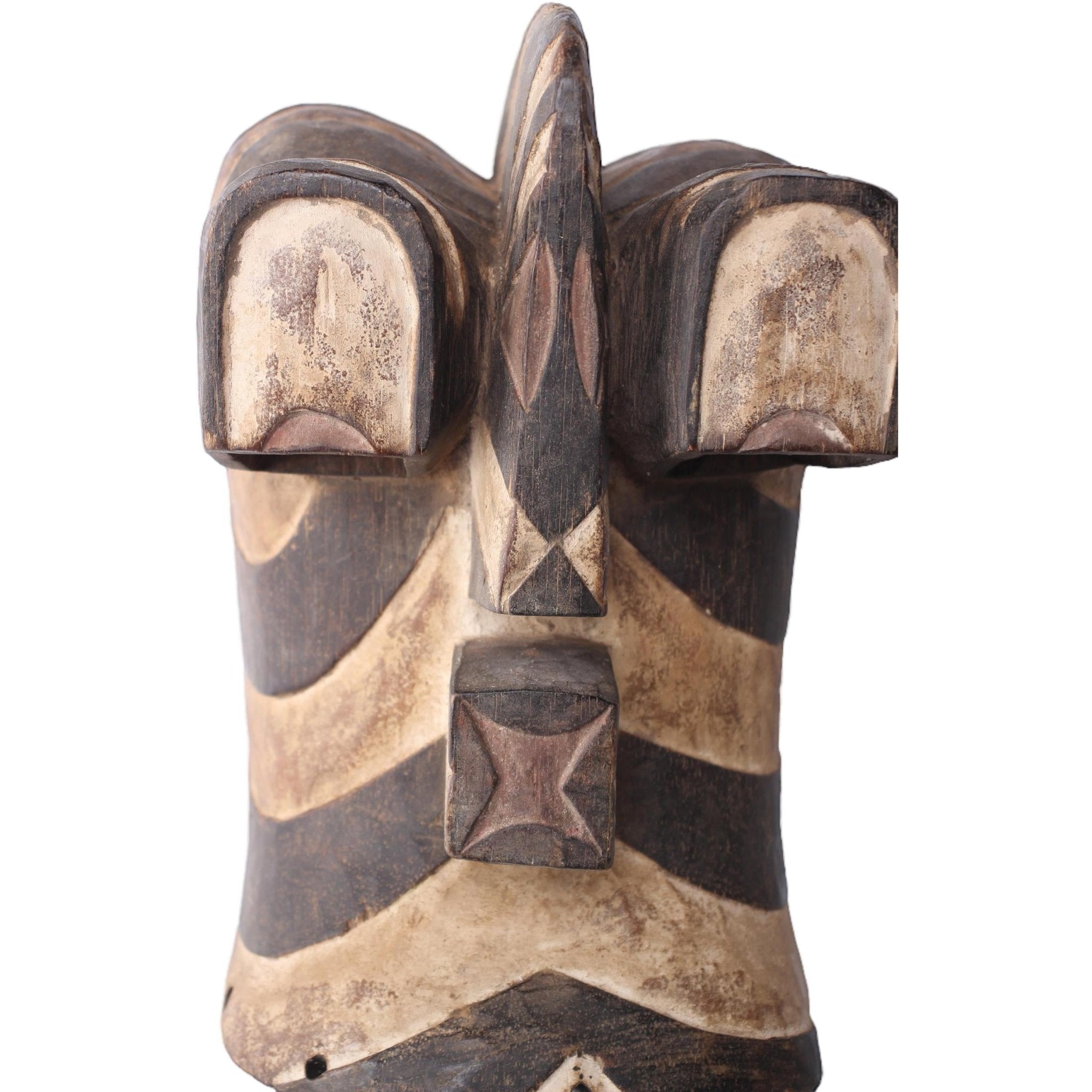 Basonge/Songye Tribe Mask ~11.8" Tall - African Angel Art