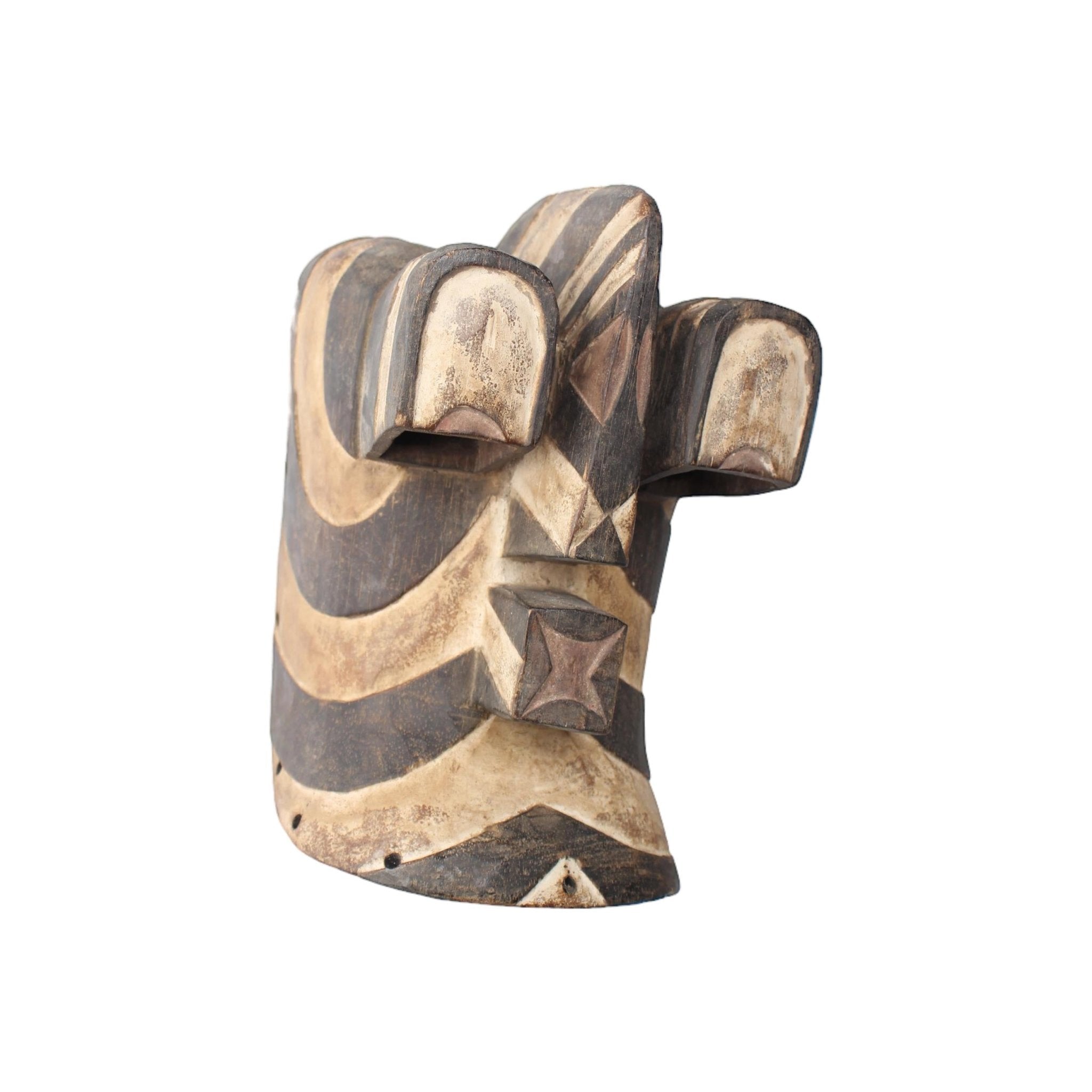 Basonge/Songye Tribe Mask ~11.8" Tall - African Angel Art - Mask